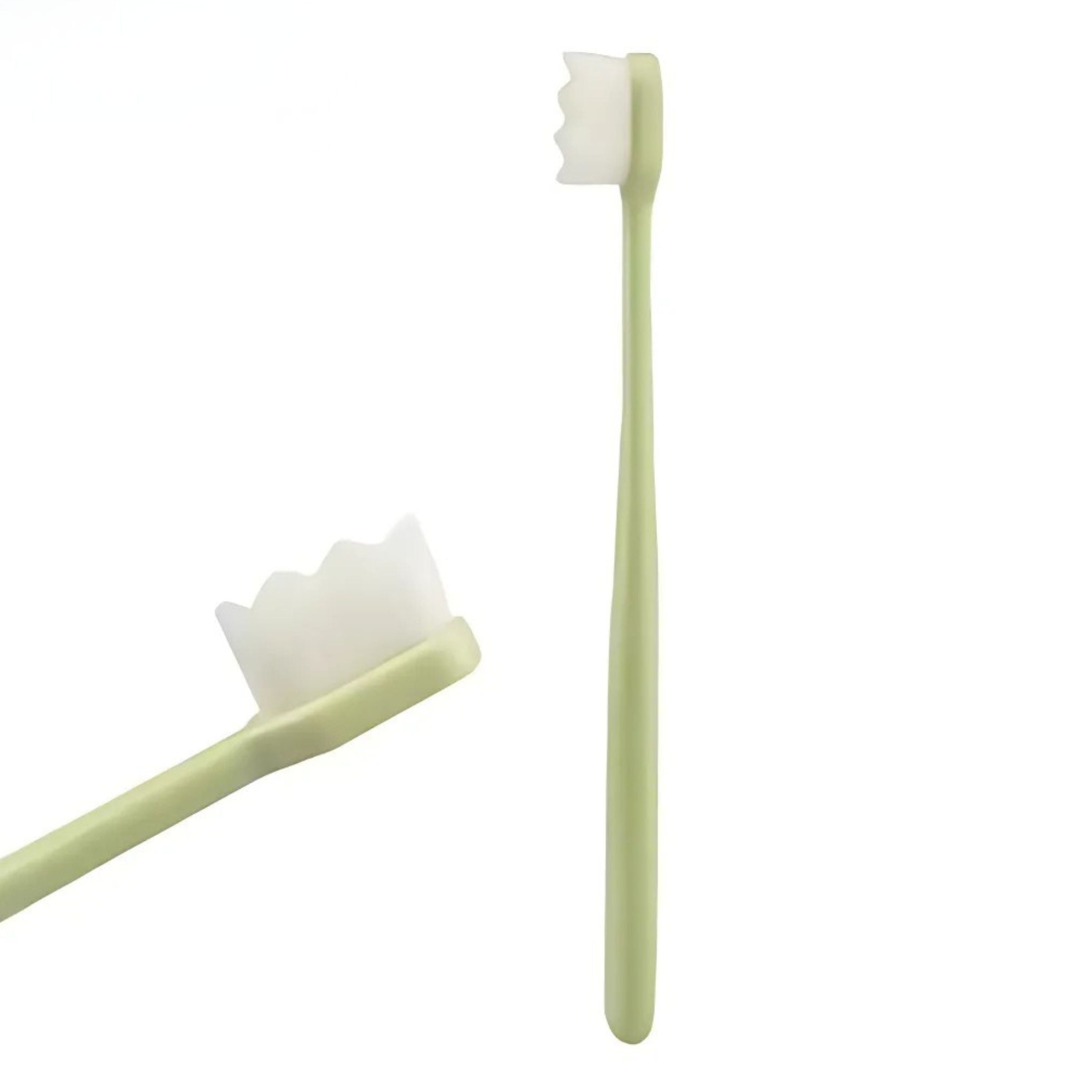 Kitcheniva 5 Pack Ultra-Fine Bristle Toothbrush for Sensitive Teeth, Green