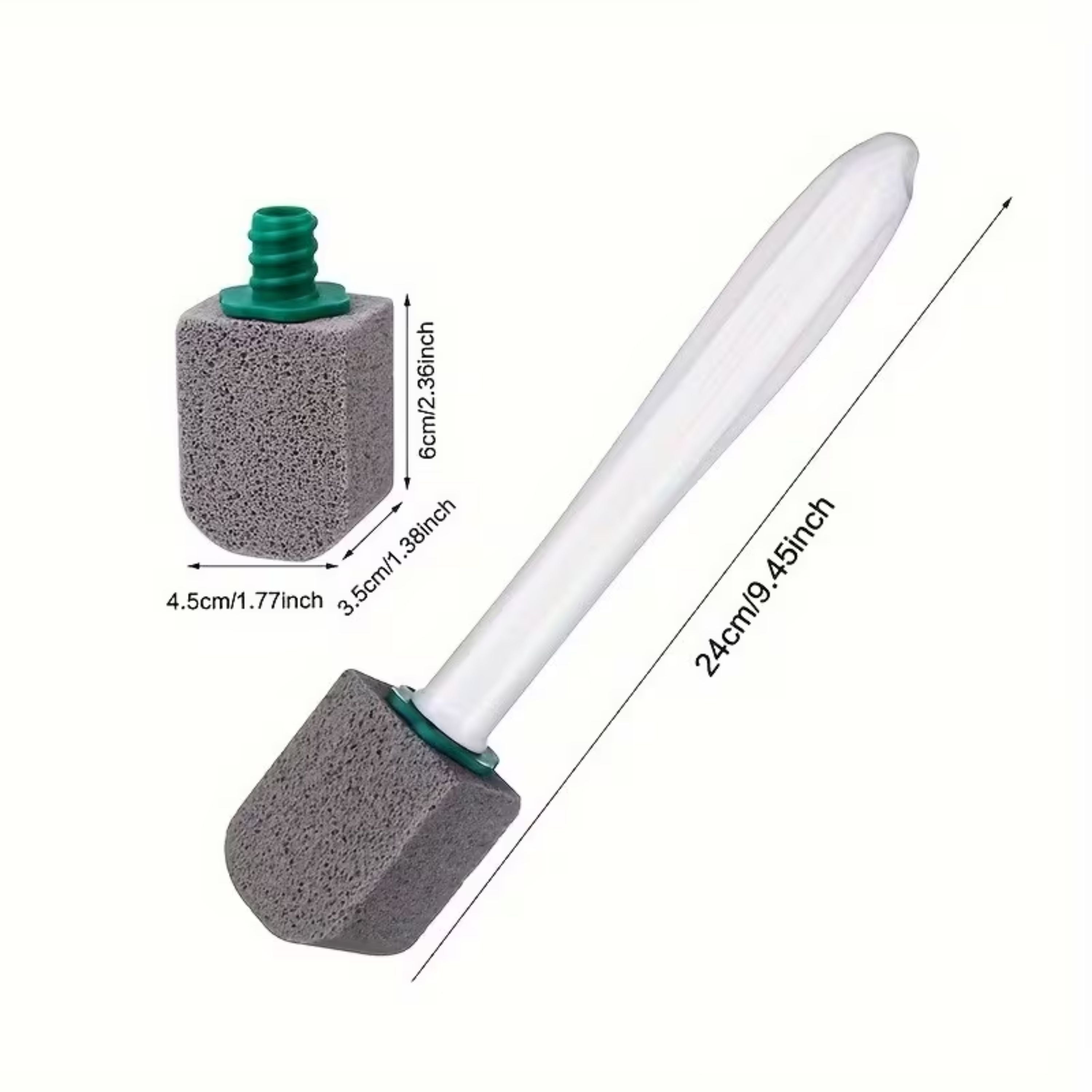 Kitcheniva Pumice Stone Toilet Bowl Cleaner with Handle (10 Pack)- 10 Pumice Stone Heads & 1 Handle