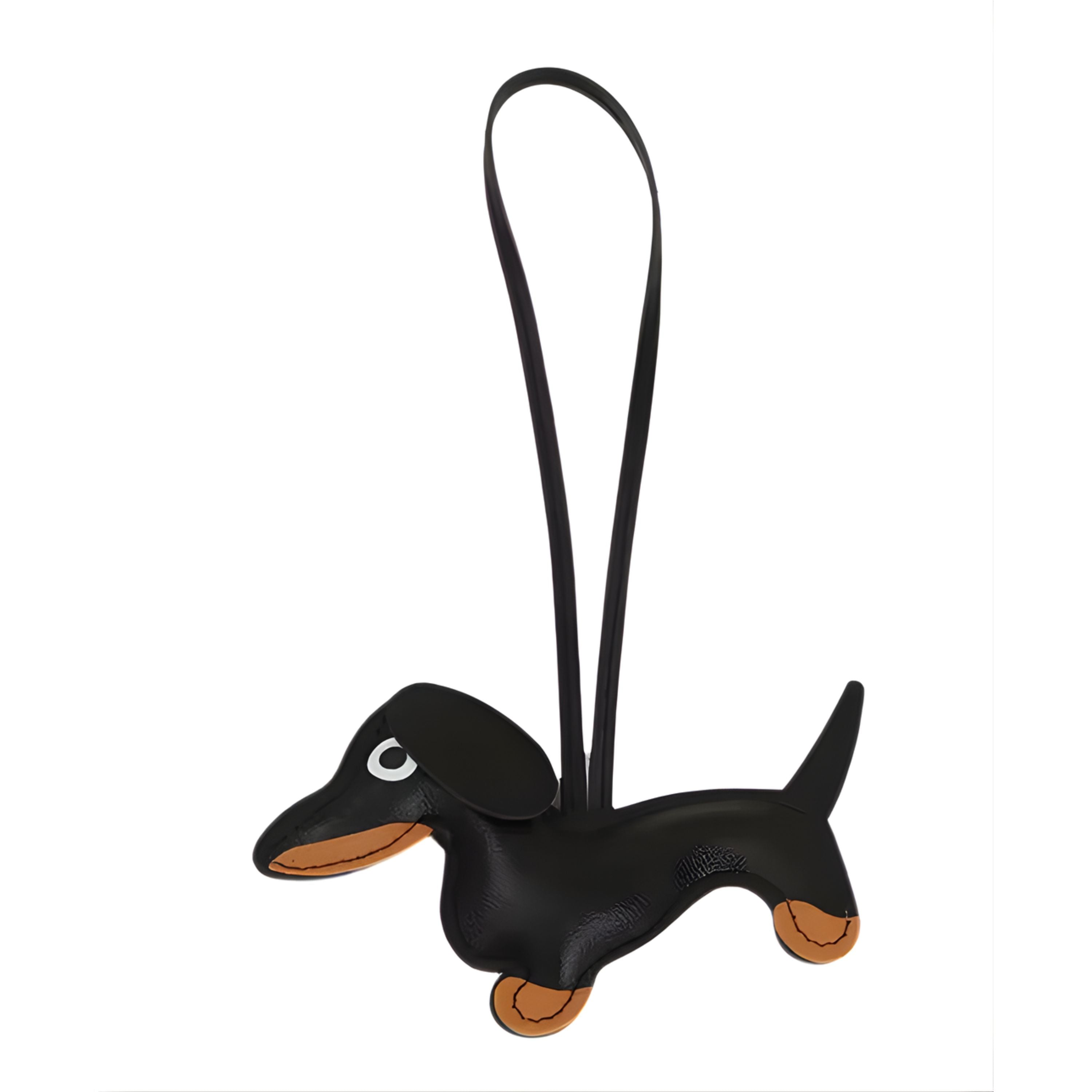 Kitcheniva Cute Dog Keychain Pendant for Keys and Bags, Black