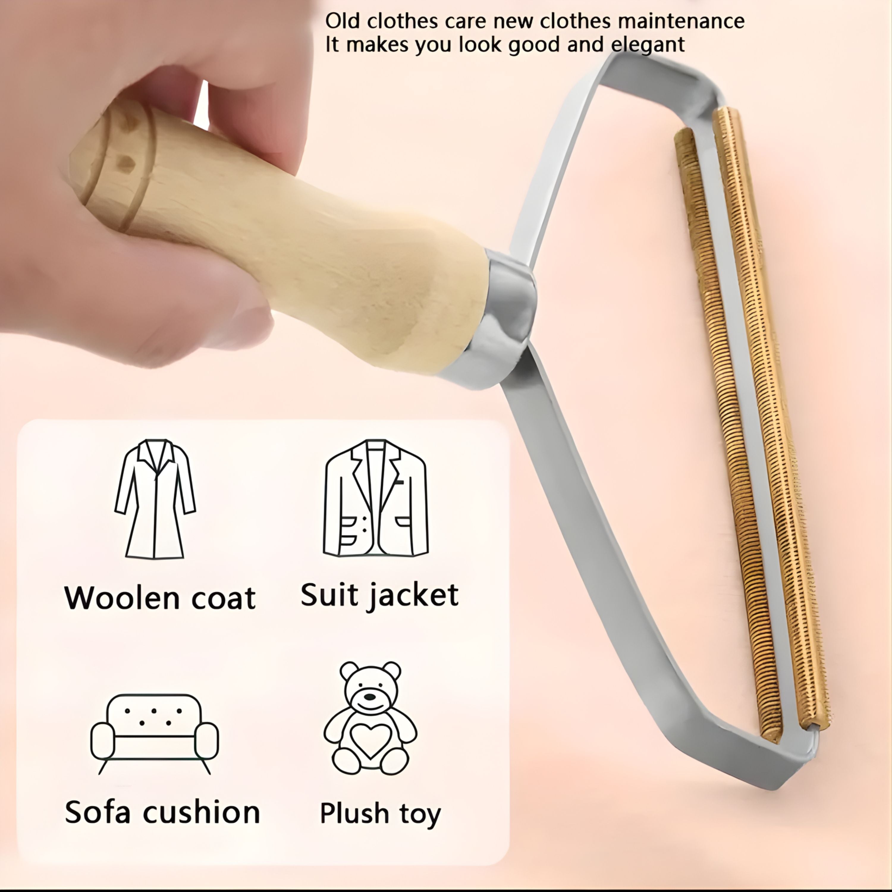 Kitcheniva Manual Lint Remover - Removes Dust, Pet Hair & Lint