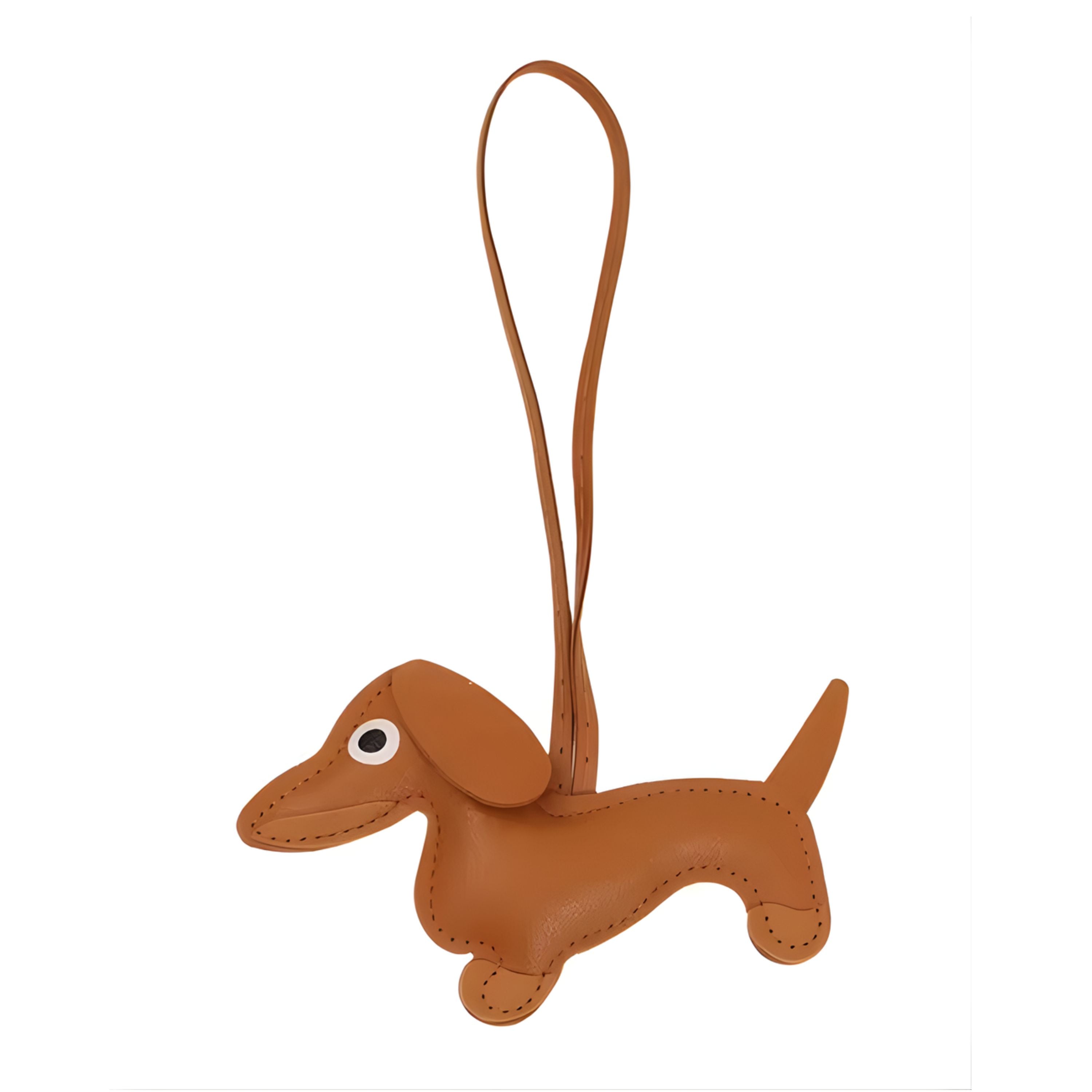 Kitcheniva Cute Dog Keychain Pendant for Keys and Bags, Brown