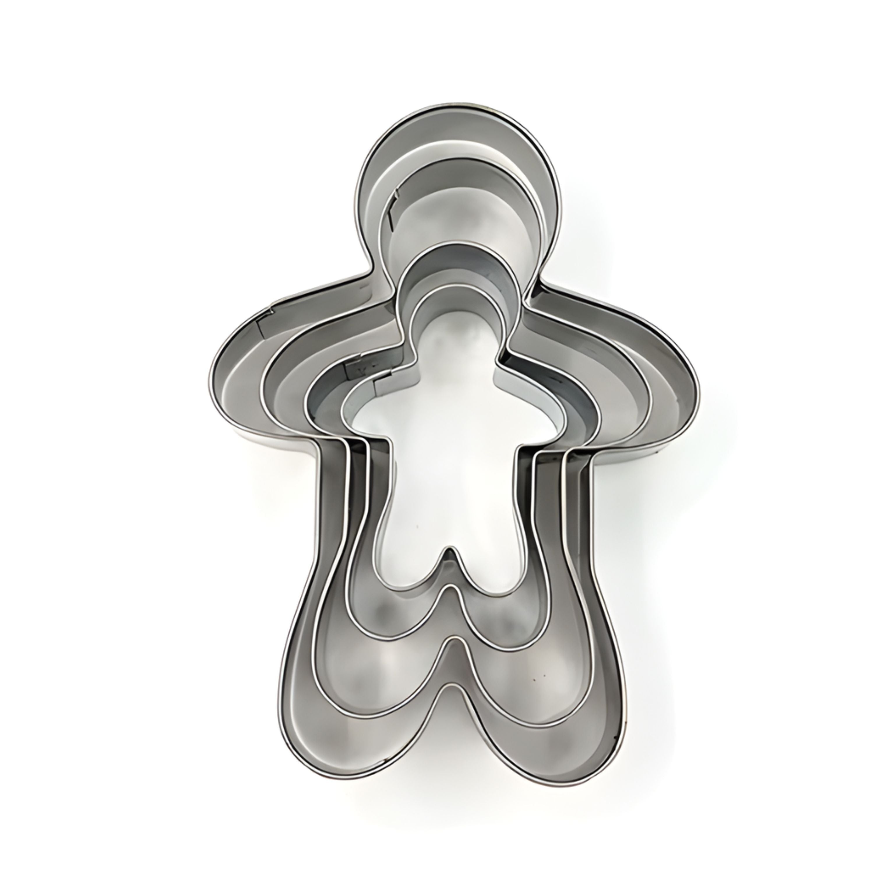 Kitcheniva Stainless Steel Gingerbread Man Cookie Cutter 4 Pcs