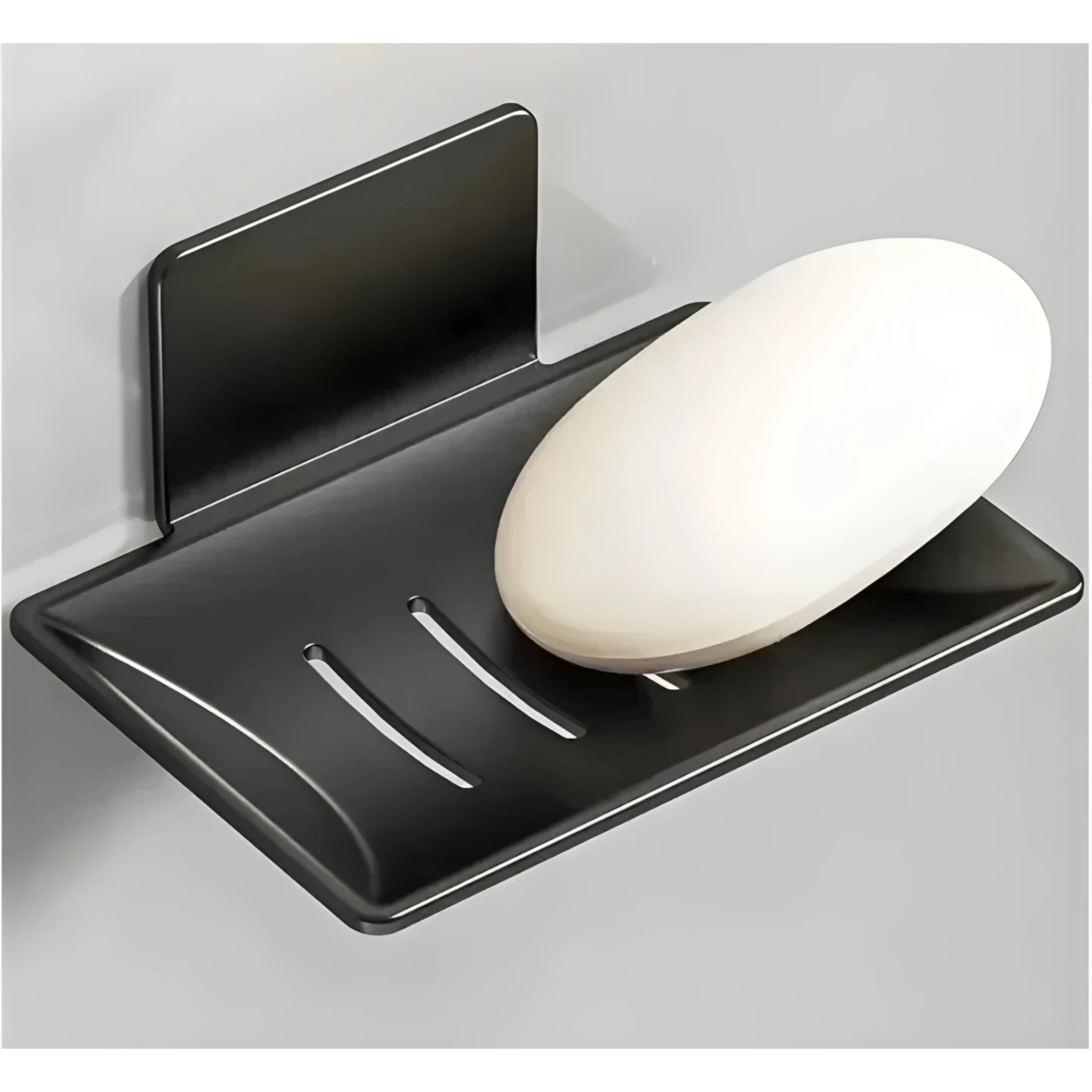 Kitcheniva Black Carbon Steel Wall Mounted Bathroom Soap Holder
