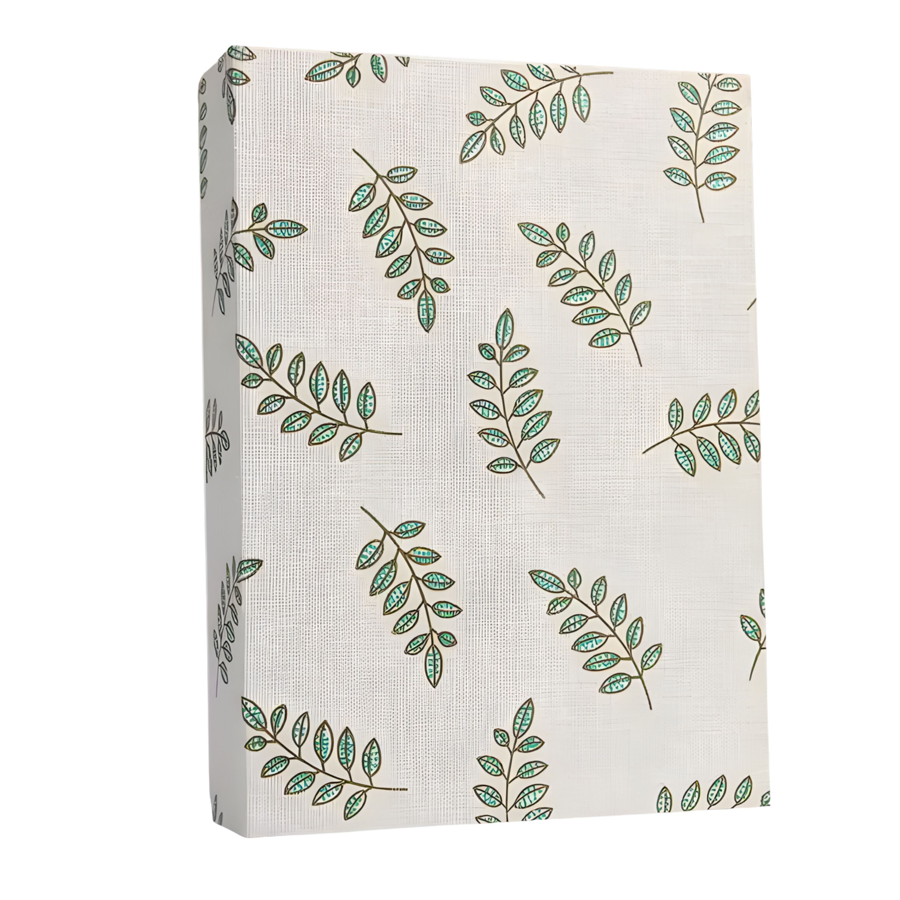Kitcheniva Small Linen Cover Photo Album for 100 Photos, 4x6 Photo Album, Green Leaf