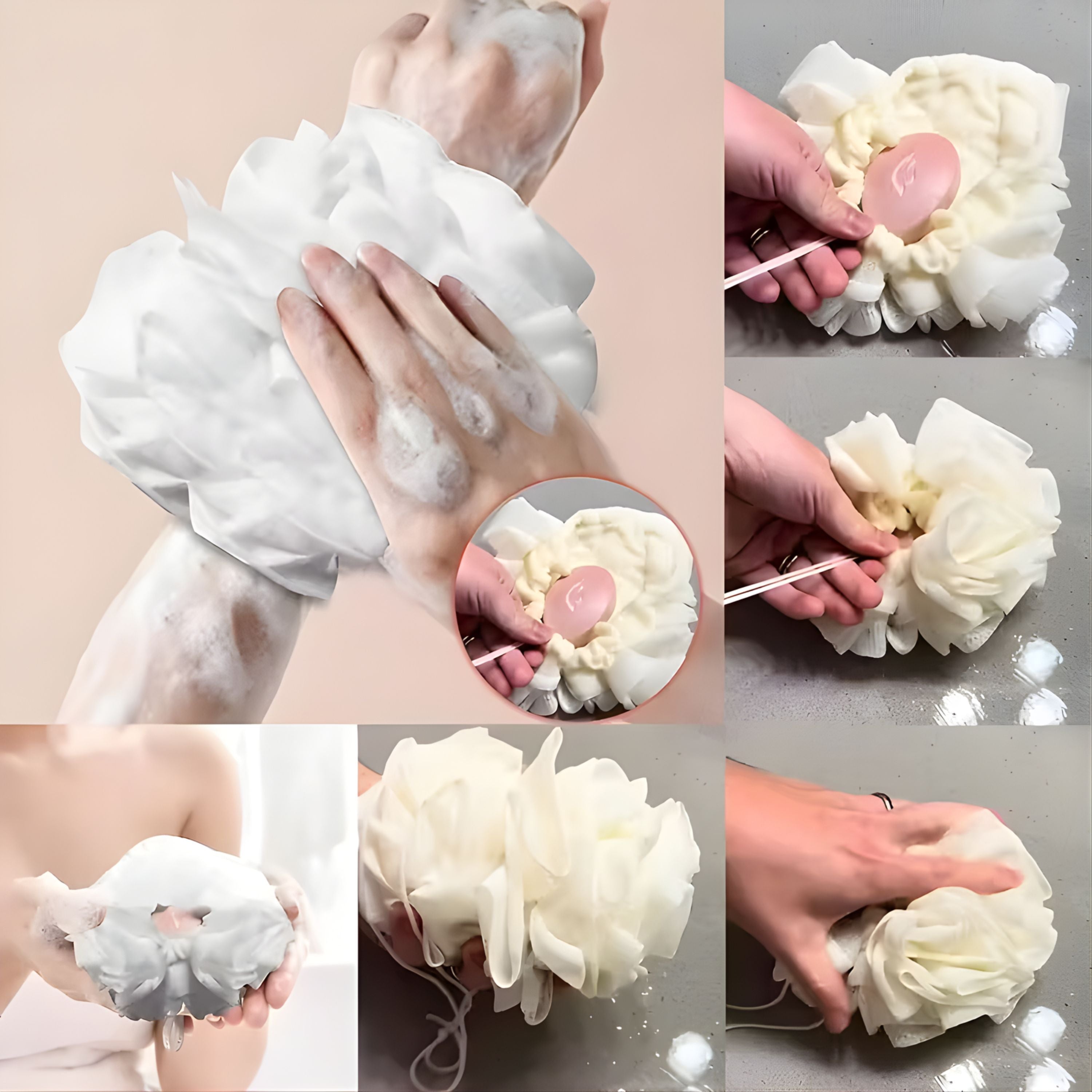 Kitcheniva 2-in-1 Soap Saver with Body Scrubber Loofah 1 Pcs