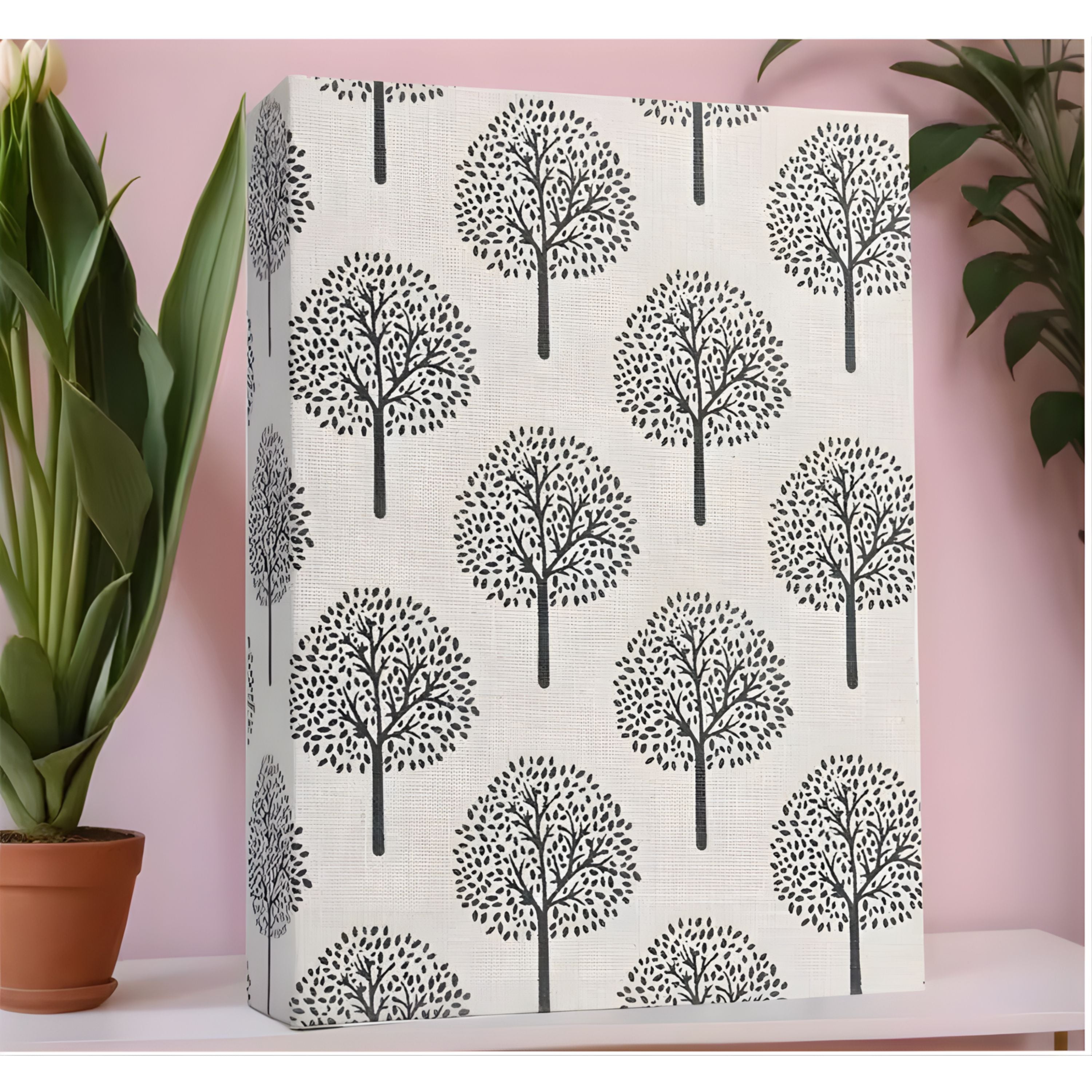 Kitcheniva Small Linen Cover Photo Album for 100 Photos, 4x6 Photo Album, Tree Design