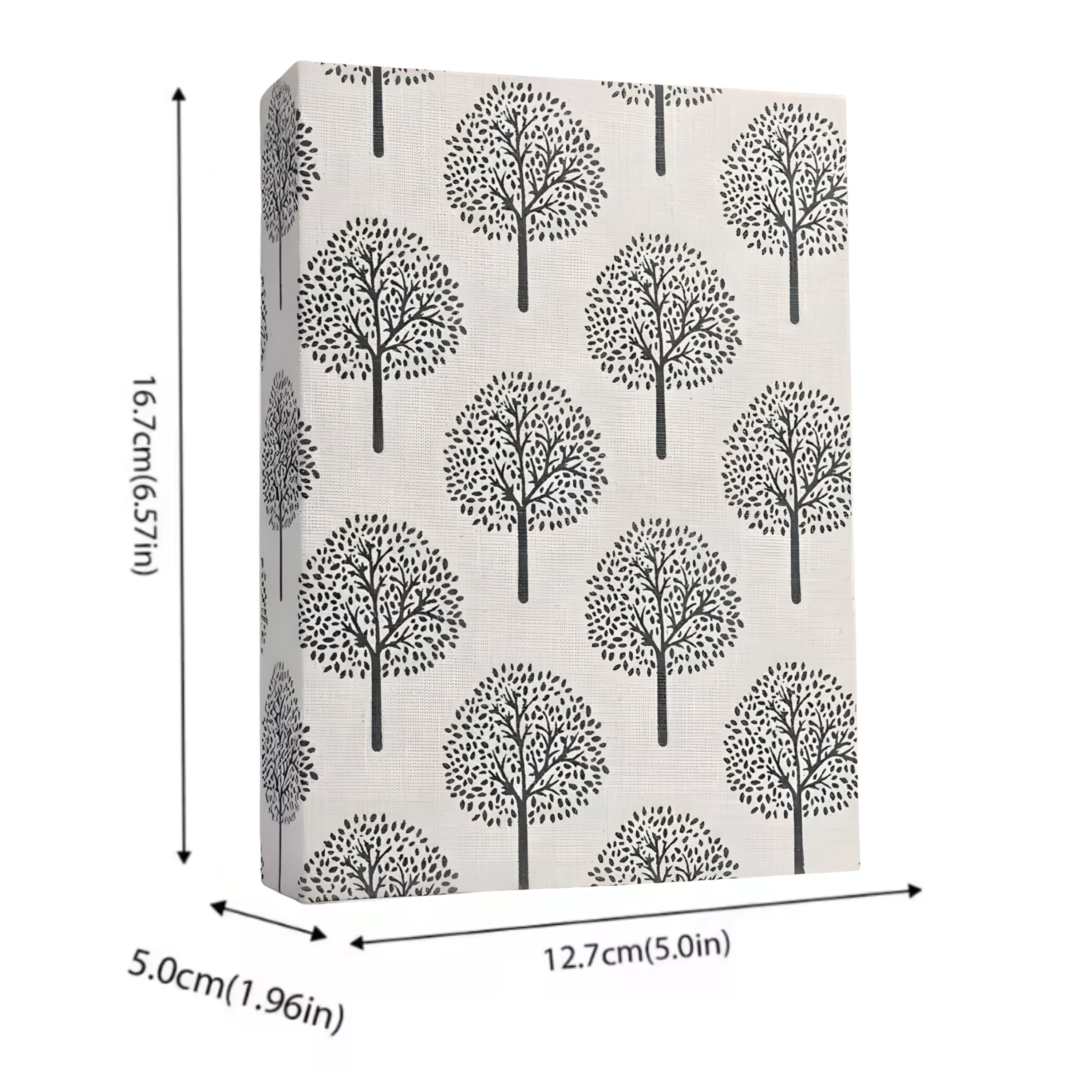 Kitcheniva Small Linen Cover Photo Album for 100 Photos, 4x6 Photo Album, Tree Design