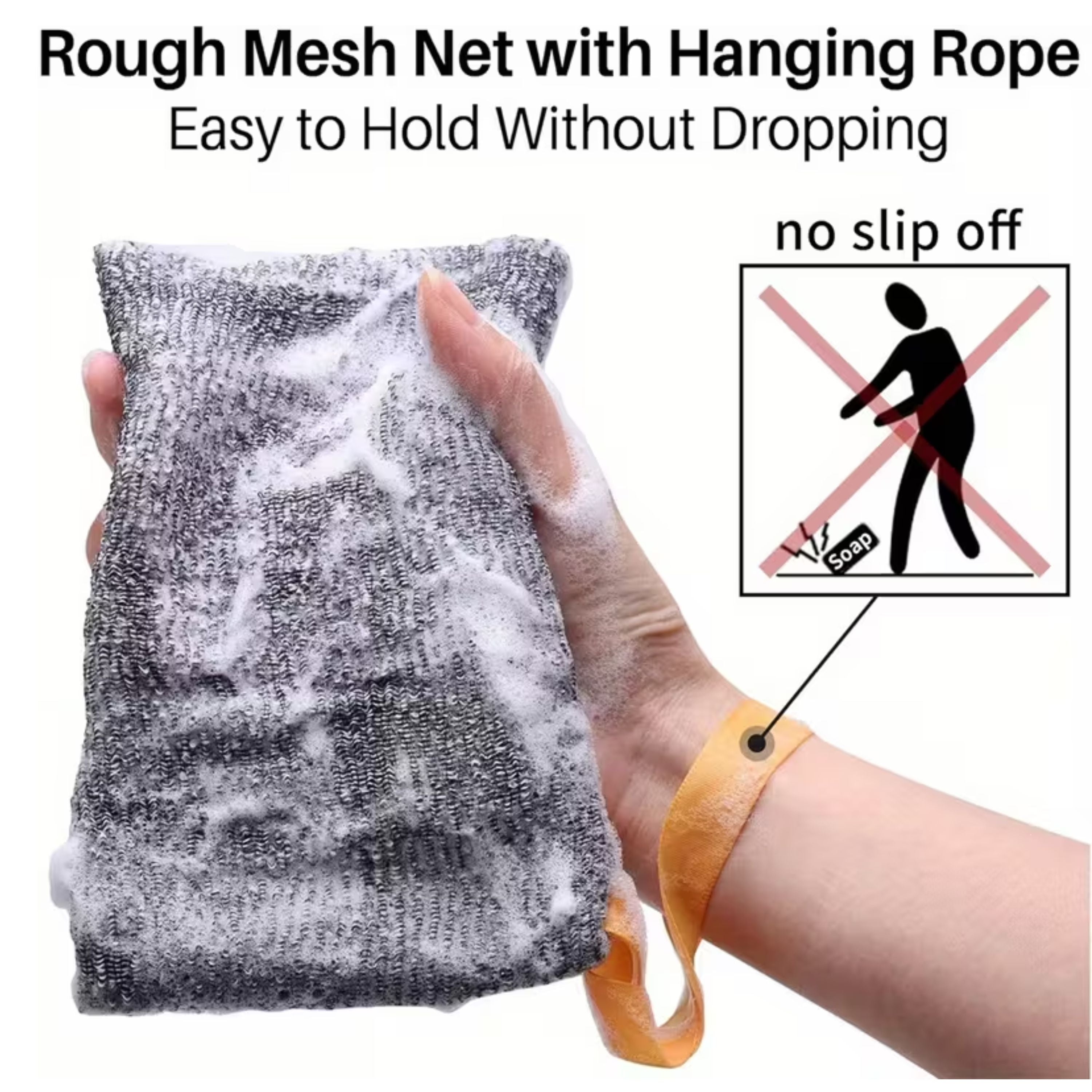 Kitcheniva Exfoliating Soap Saver Pouch with Wrist Strap 6 Pcs