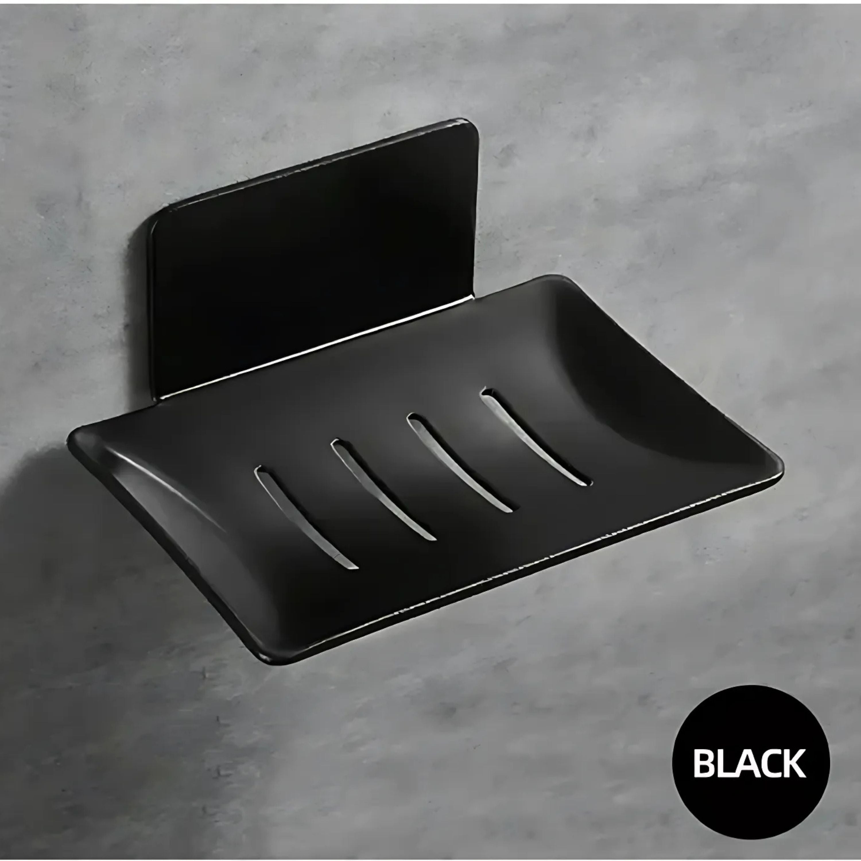 Kitcheniva Black Carbon Steel Wall Mounted Bathroom Soap Holder