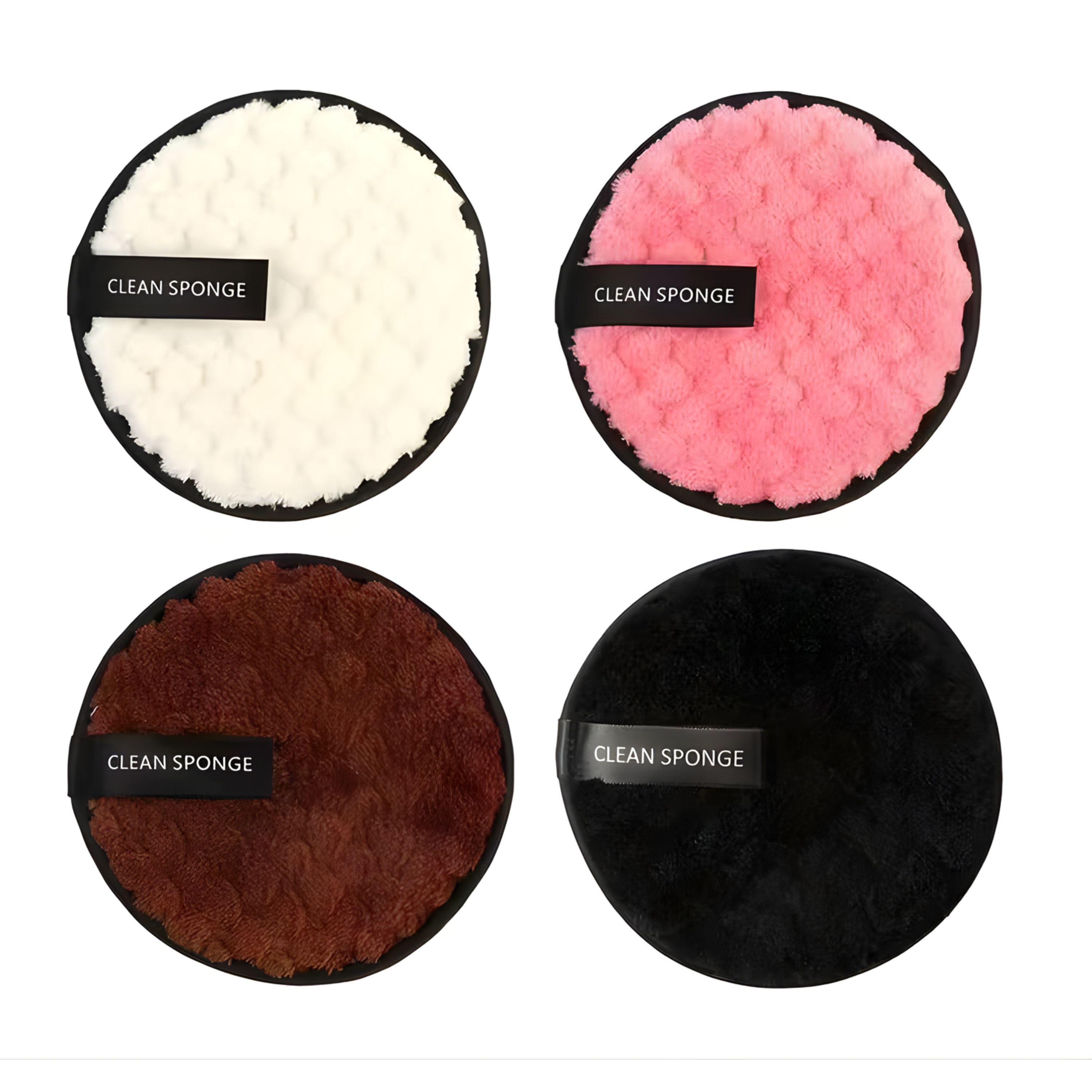 Kitcheniva 4 Pack Reusable Soft Makeup Remover Pads - Facial Cleanser Pads