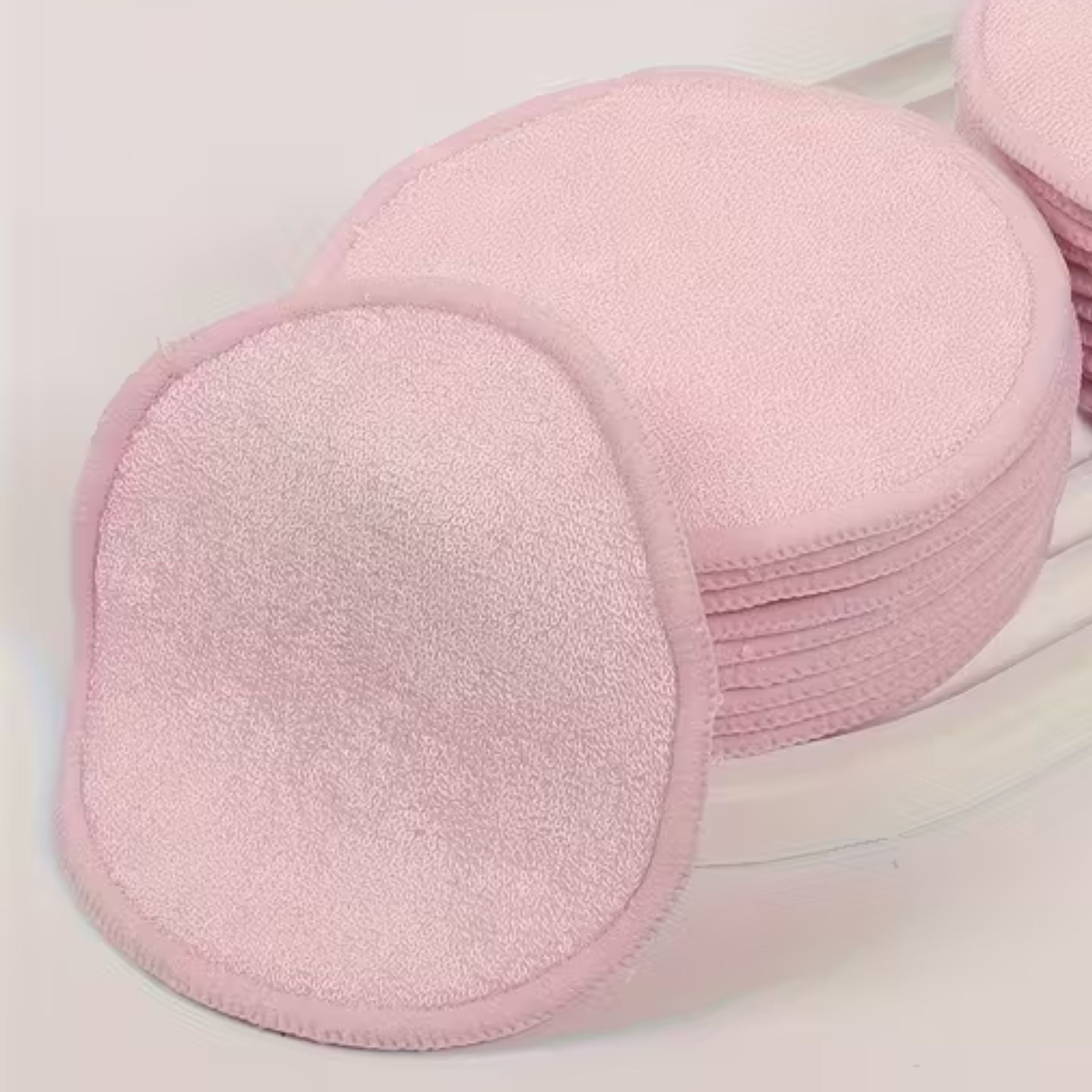 Kitcheniva 10 Pack Reusable Soft Makeup Remover Pads, Pink
