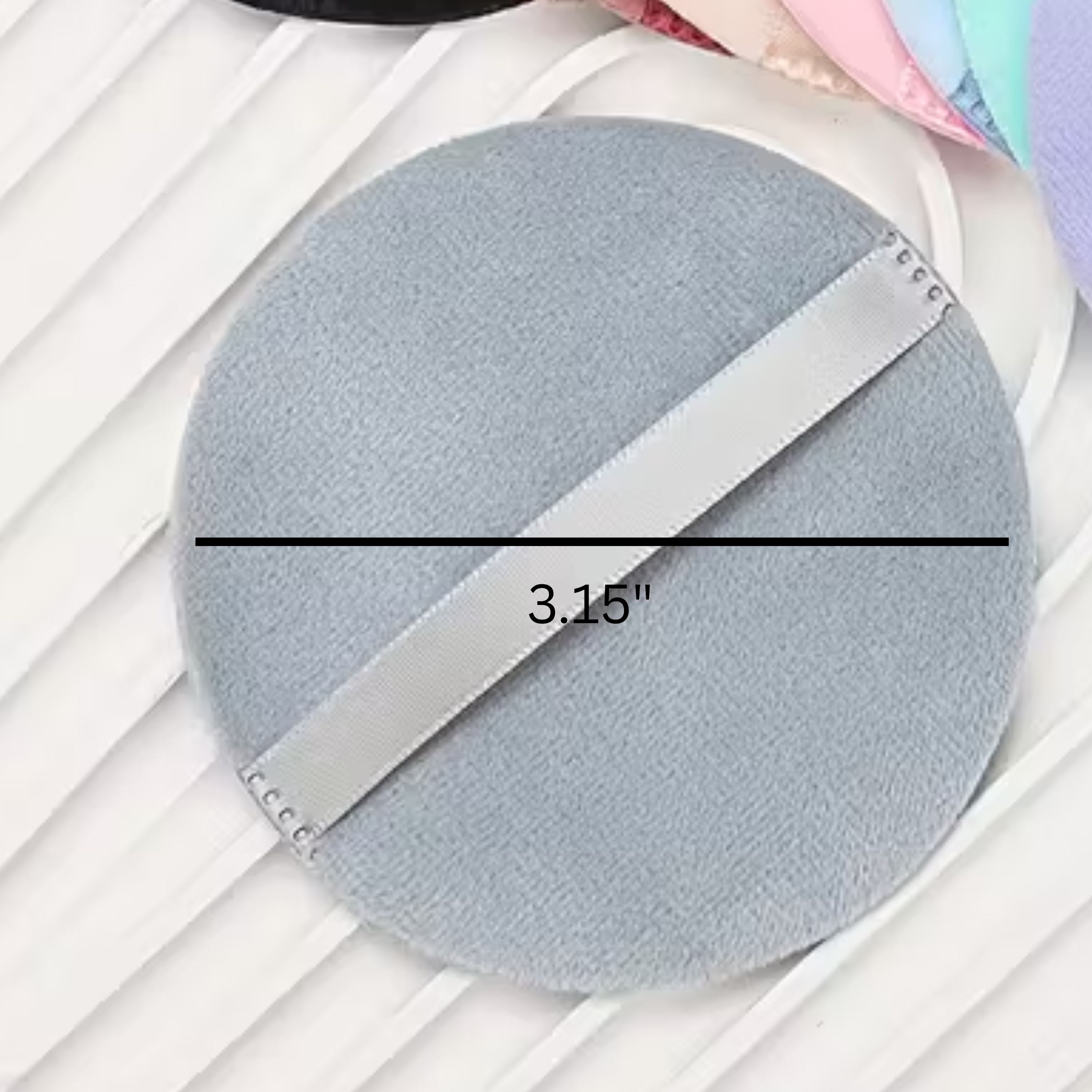 Kitcheniva 10 Pack Reusable Soft Makeup Remover Pads with Finger Strap, Gray