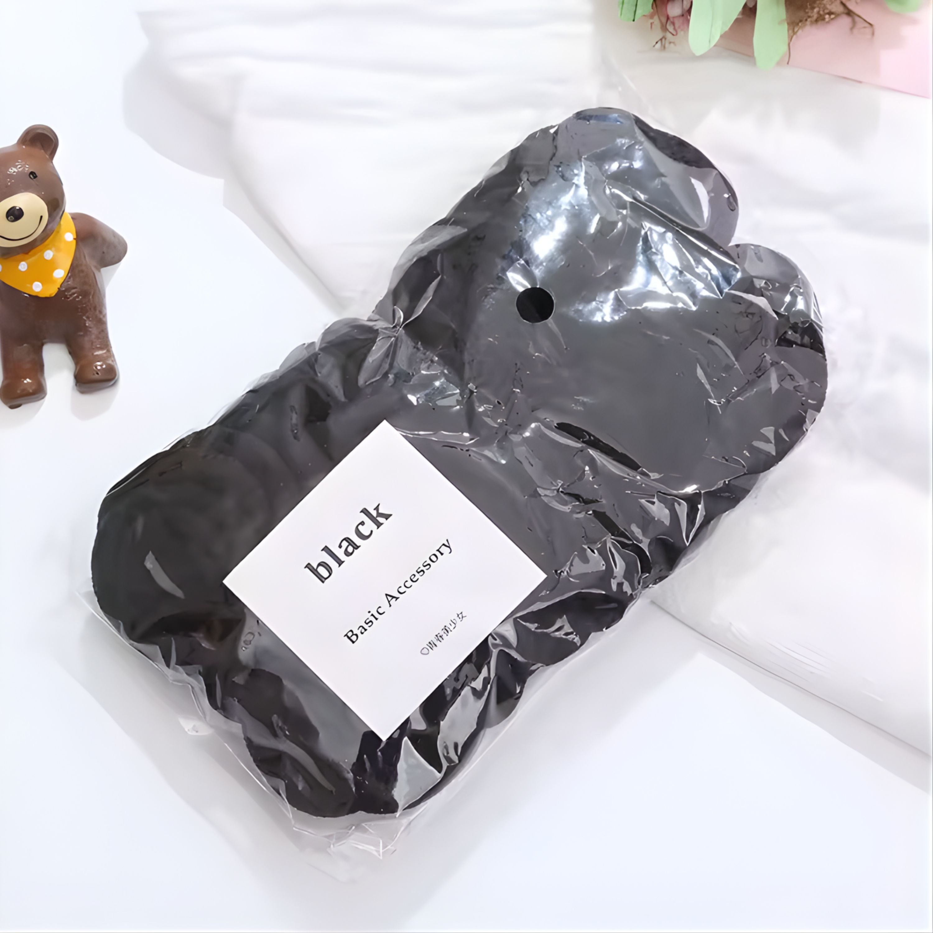 Kitcheniva 50 Pack Elastic Nylon Hair Tie Bands, Black