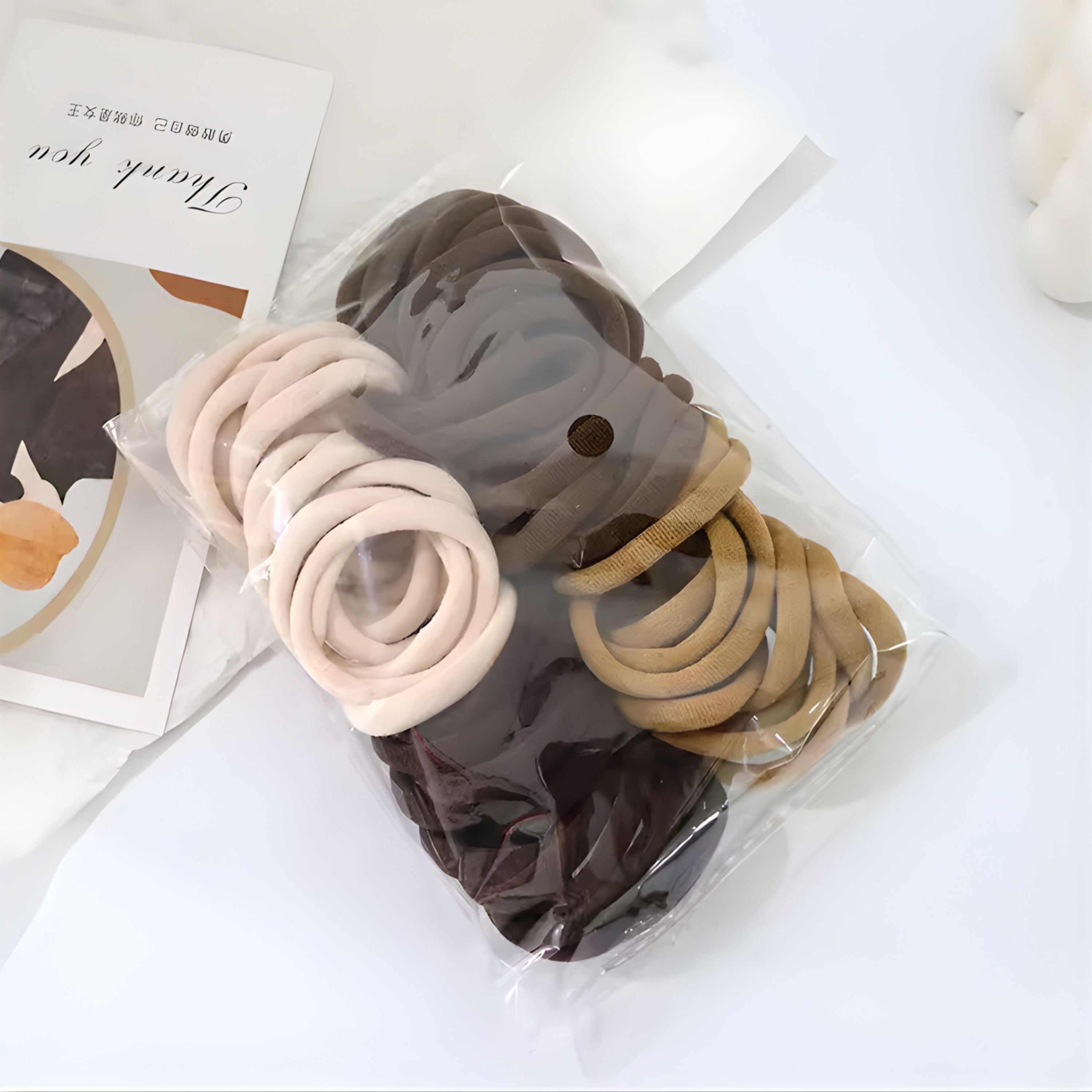 Kitcheniva 50 Pack Elastic Nylon Hair Tie Bands, Multicolor