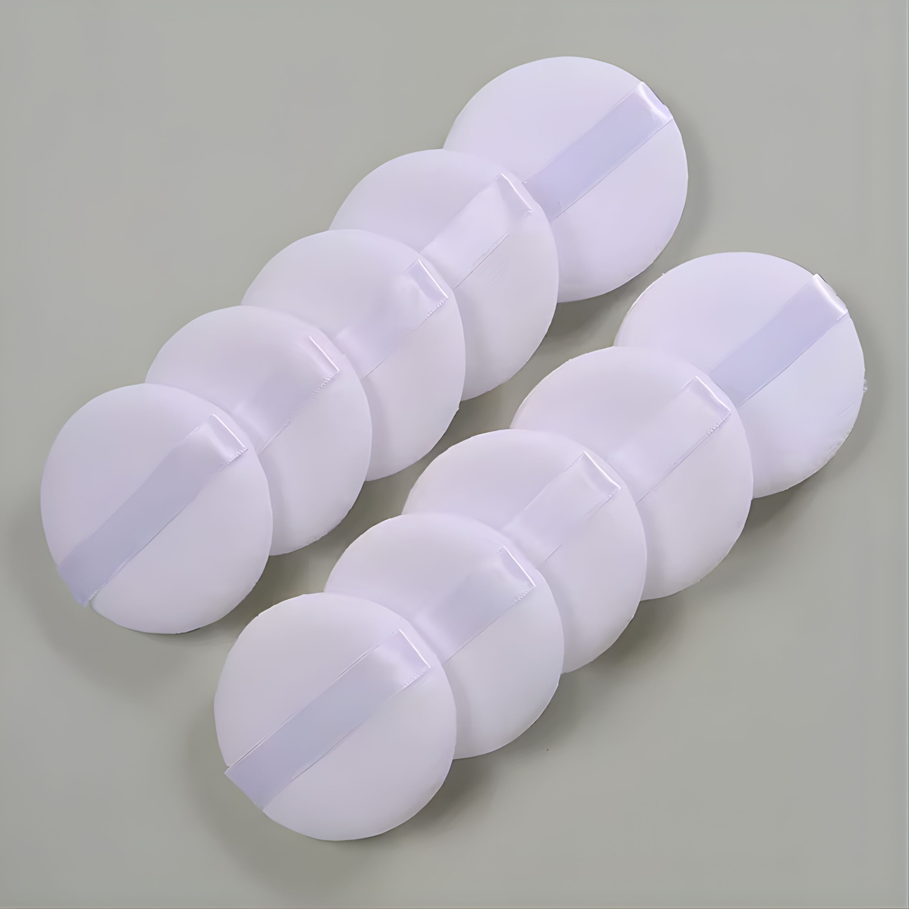 Kitcheniva 10 Pack Hydrophilic Makeup Puffs with Finger Strap, White