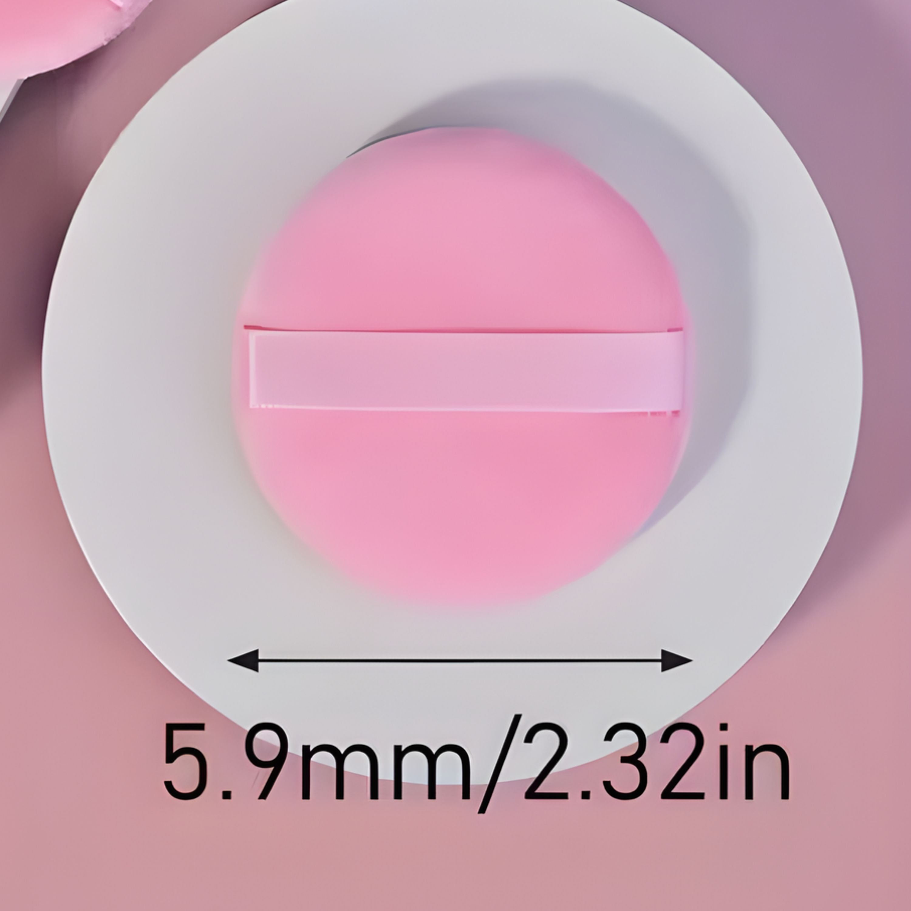 Kitcheniva 3 Pack Soft Makeup Powder Puffs with Finger Strap, Multicolor