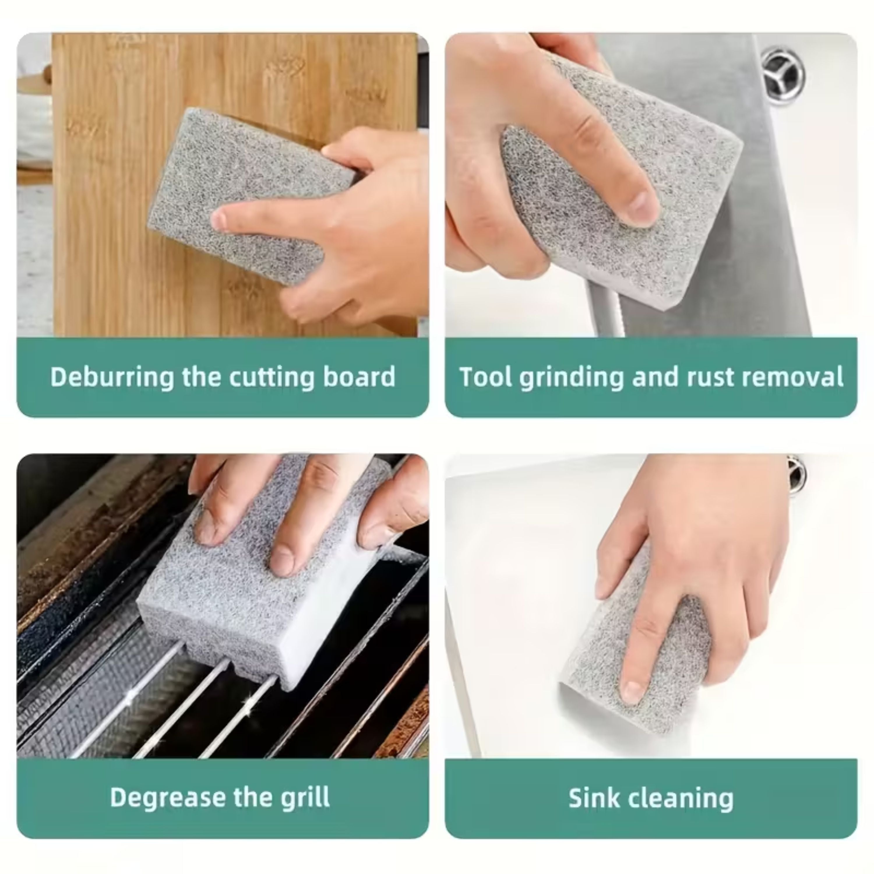 Kitcheniva Heavy-Duty Grill Cleaning Brick 4 Pcs