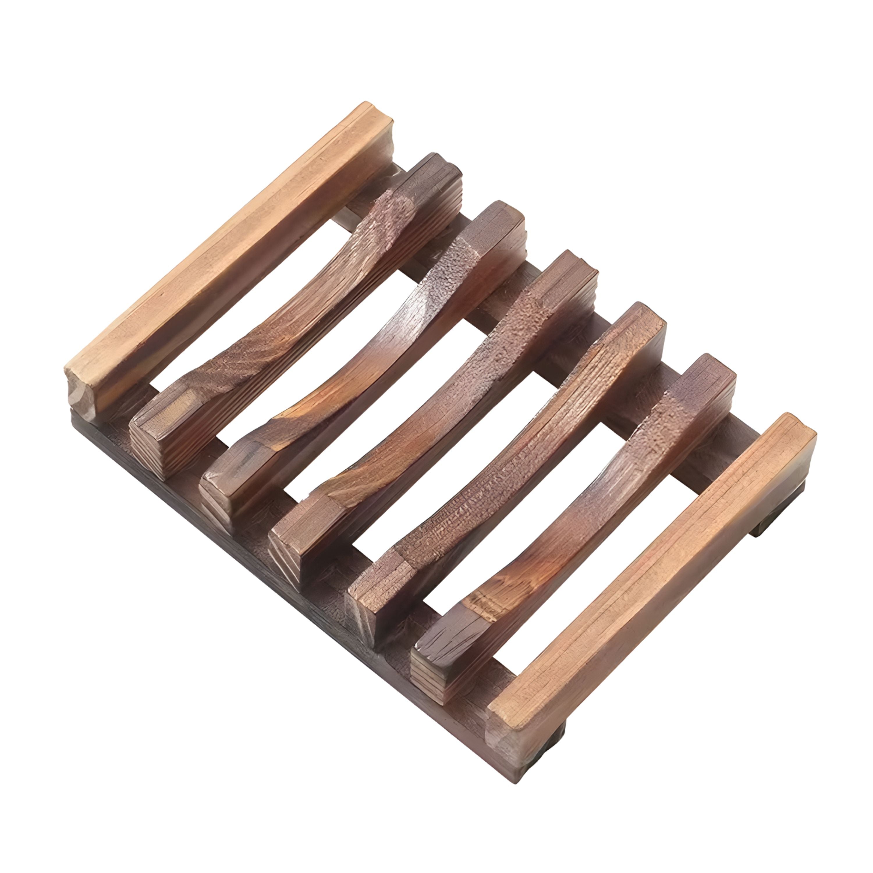Kitcheniva Self-Draining Wooden Soap Dish 1 Pcs - Charred Wood Soap Holder