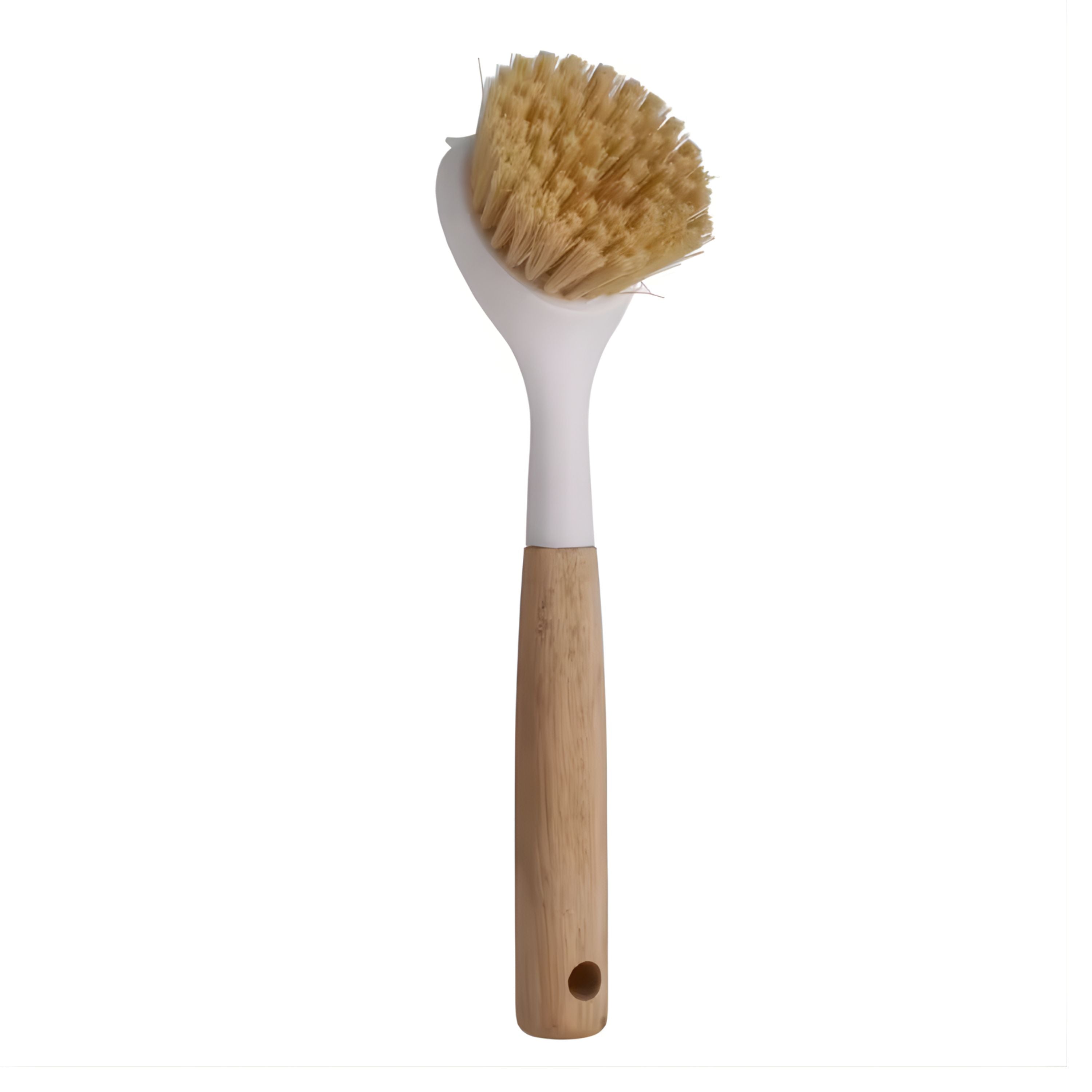 Kitcheniva Nylon Cleaning Brush with Bamboo Handle 1 Pcs - For Cleaning Dishes, Stove & Sink