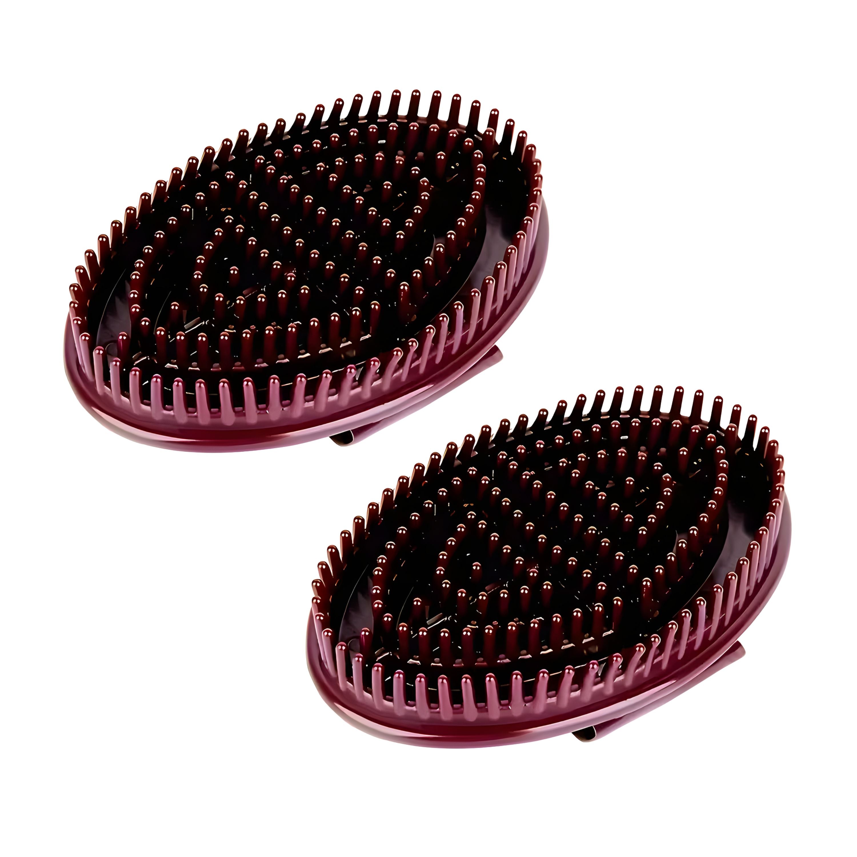 Kitcheniva Silicone Scalp Massage Shampoo Shower Hairbrush 2 Pcs