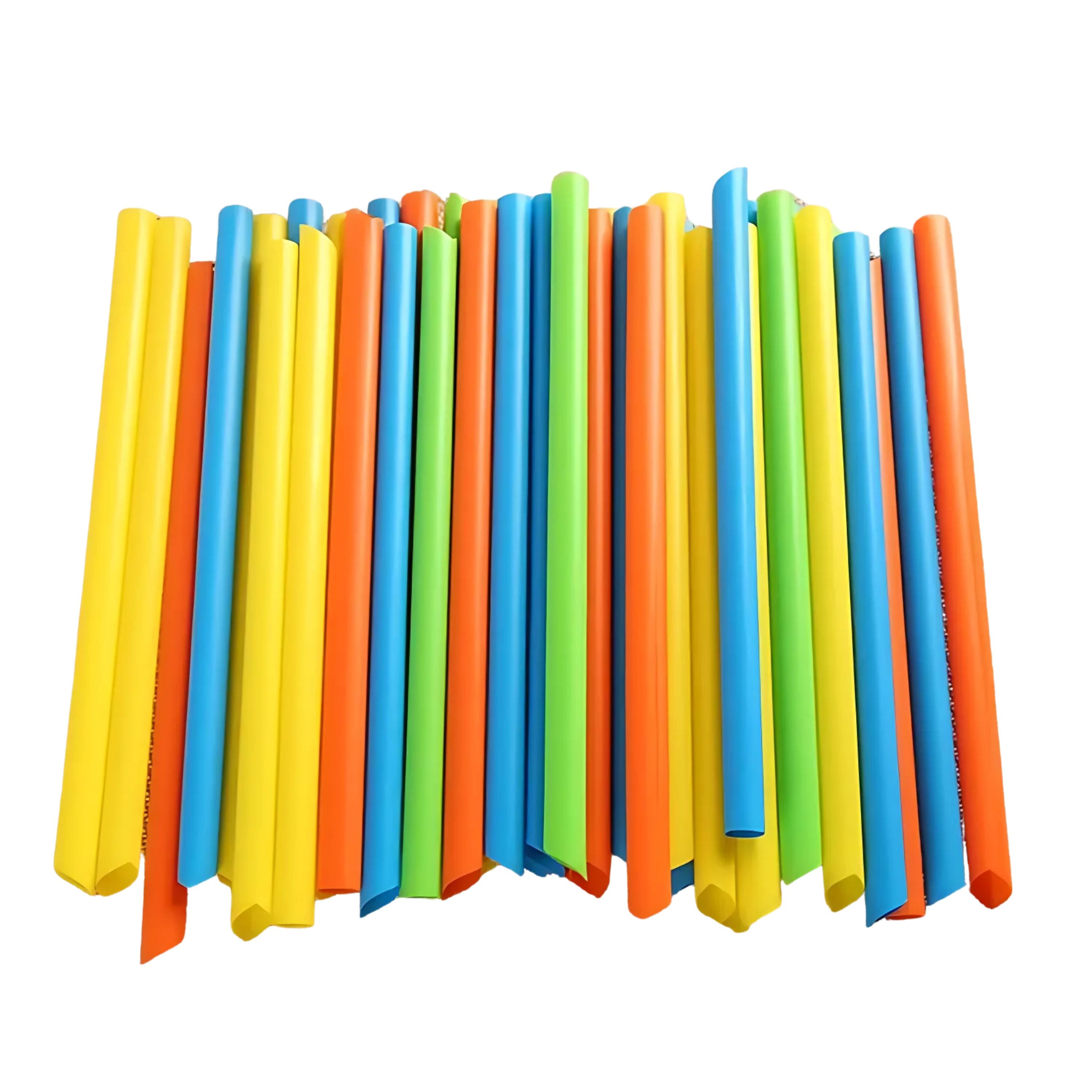 Kitcheniva Disposable Boba Tea Straws 100 Pcs, Multicolor