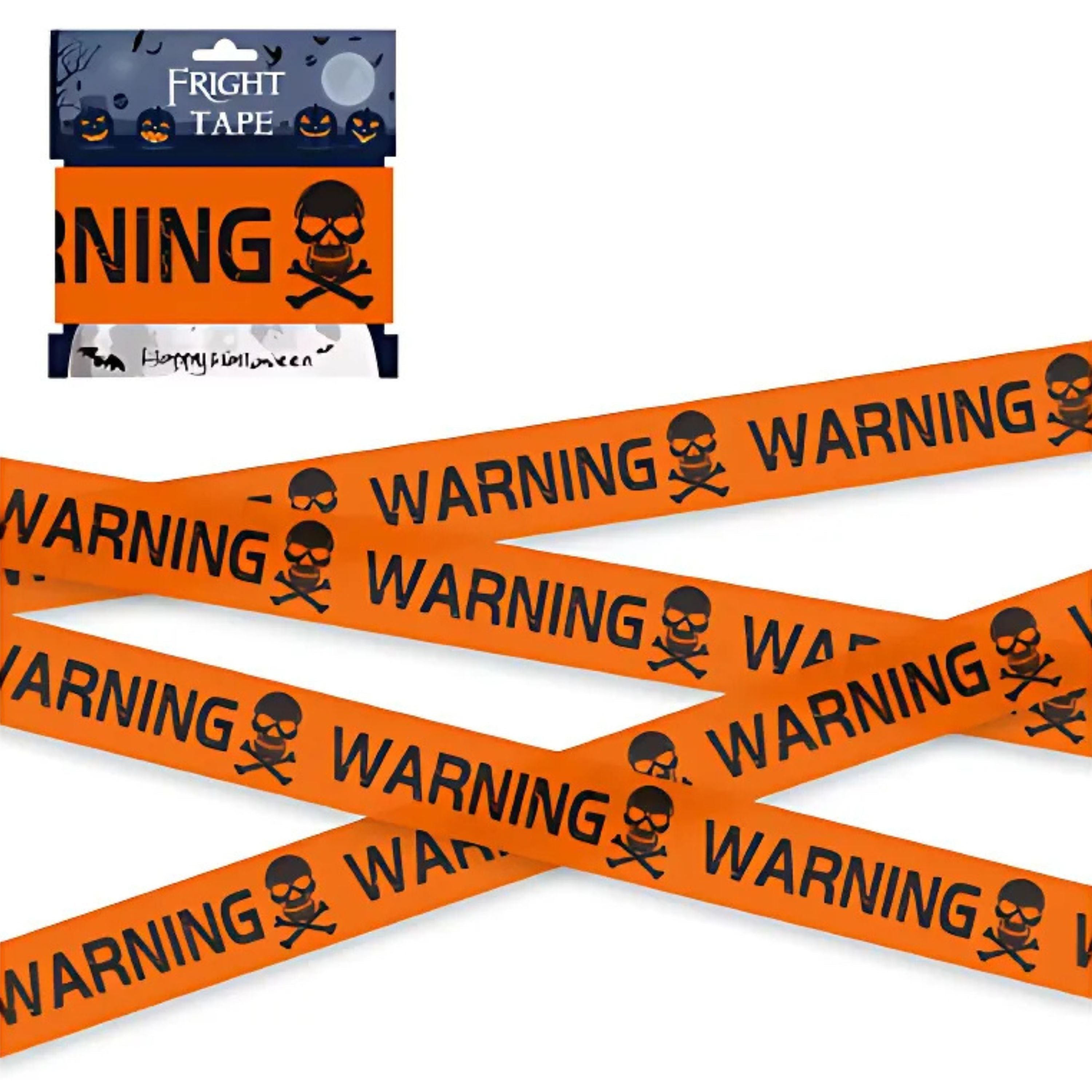 Kitcheniva Halloween Decor Orange Warning Tape 6M 2 Pcs
