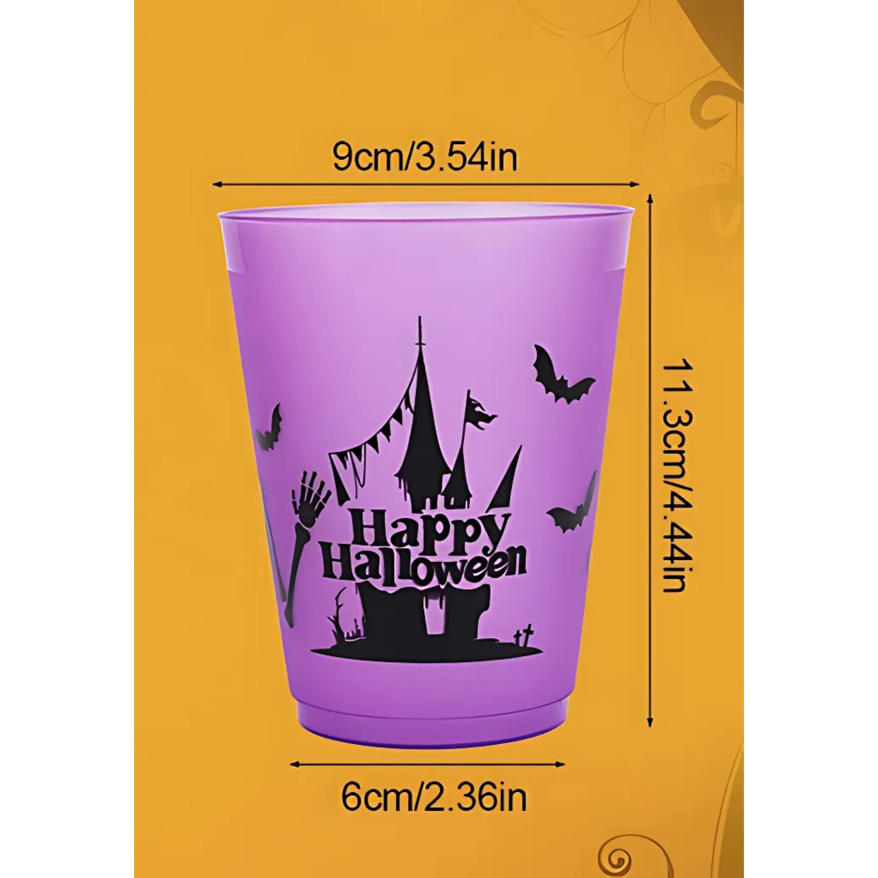 Kitcheniva Reusable Plastic Halloween Party Cups 16 Pcs