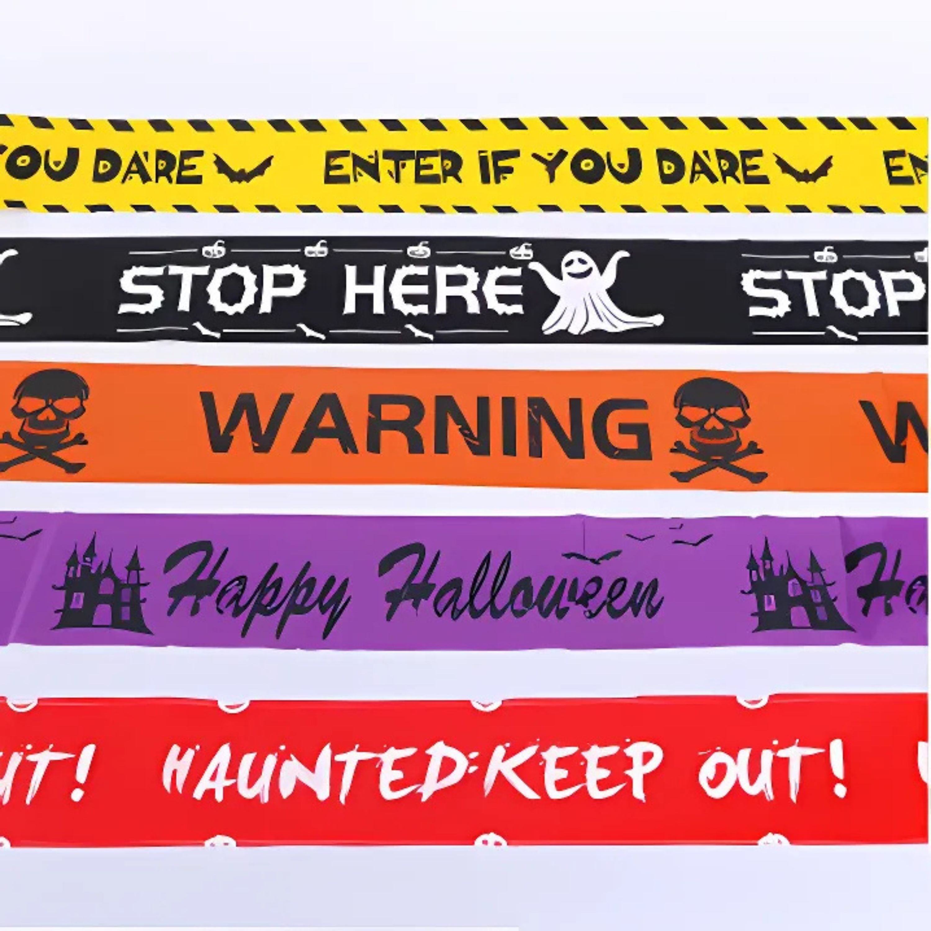 Kitcheniva Halloween Decor Yellow Tape 9M 2 Pcs
