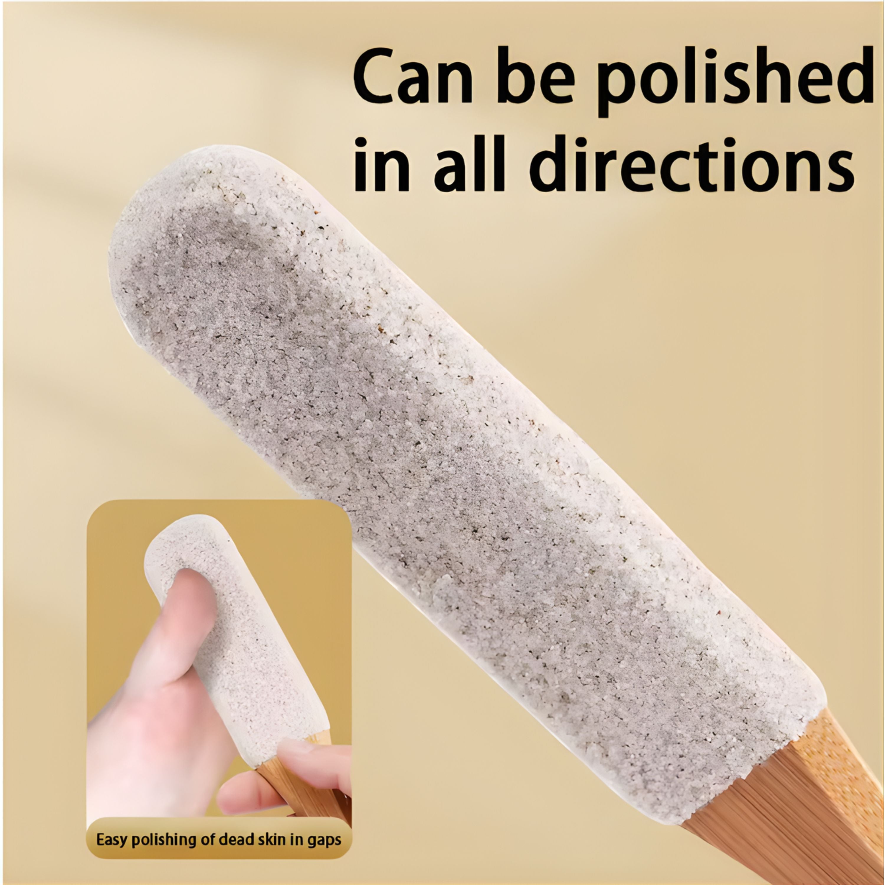 Kitcheniva Pumice Stone Foot File - Callus Remover for Feet (1 Pack, White)