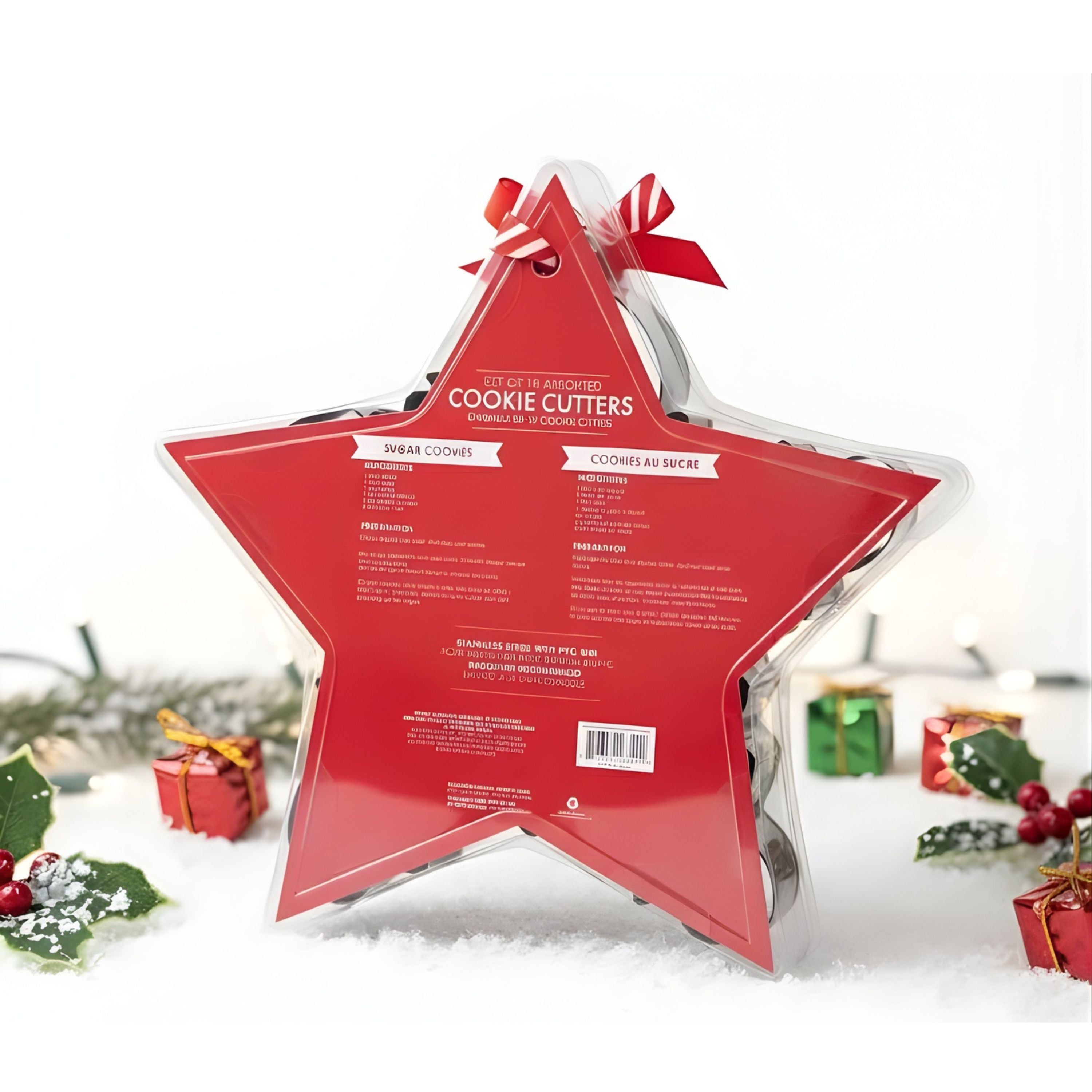 Kitcheniva Stainless Steel Christmas Cookie Cutter Set 10 Pcs