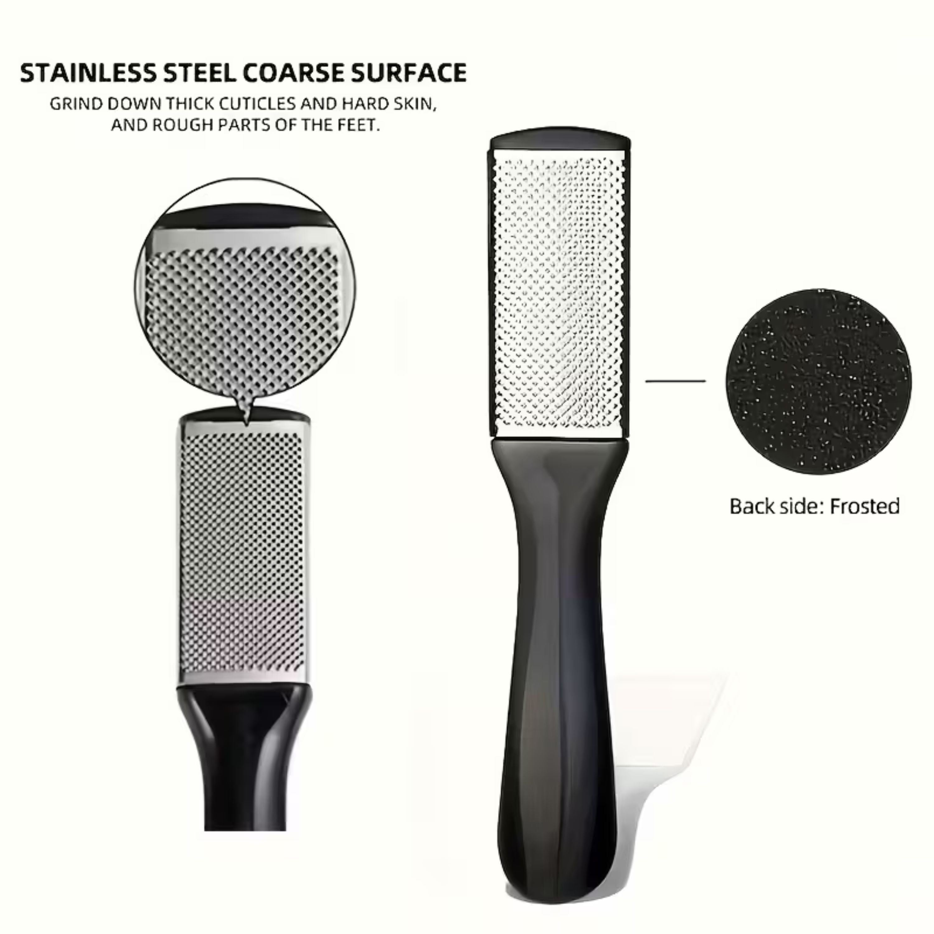 Kitcheniva 2 Pack Foot File Set - Callus Remover & Foot Scrubber