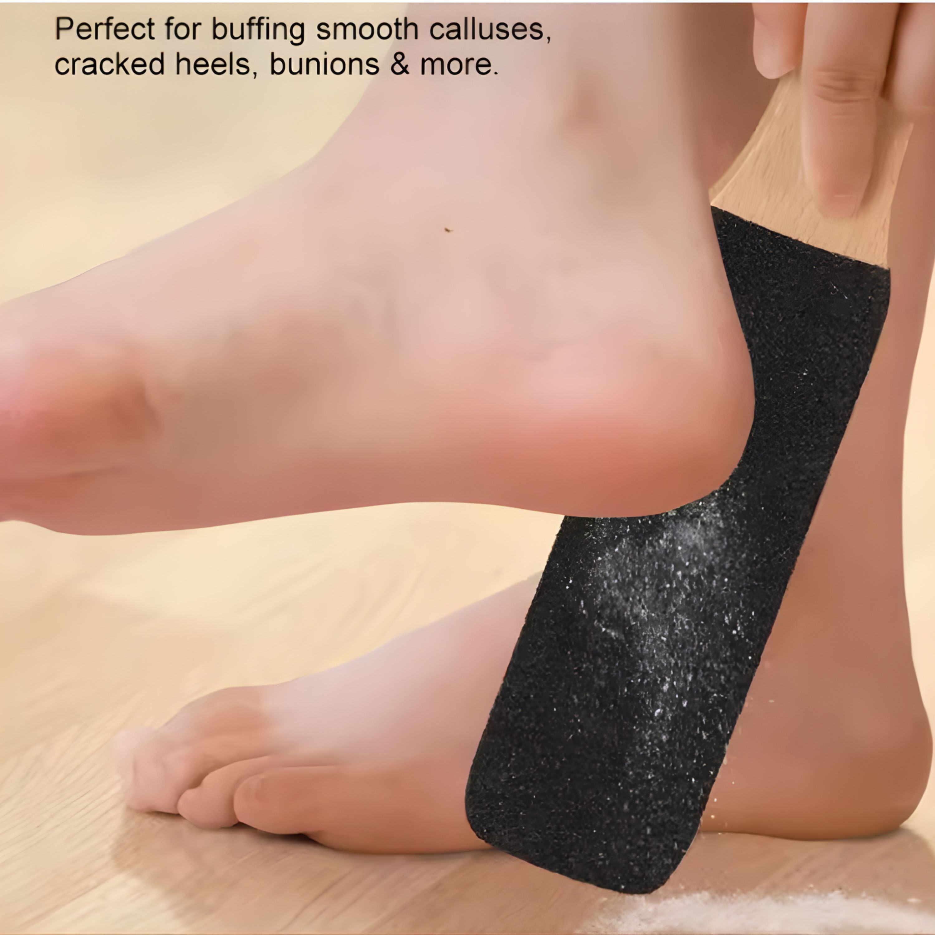 Kitcheniva Pumice Stone Foot File - Callus Remover for Feet (2 Pack, Black)