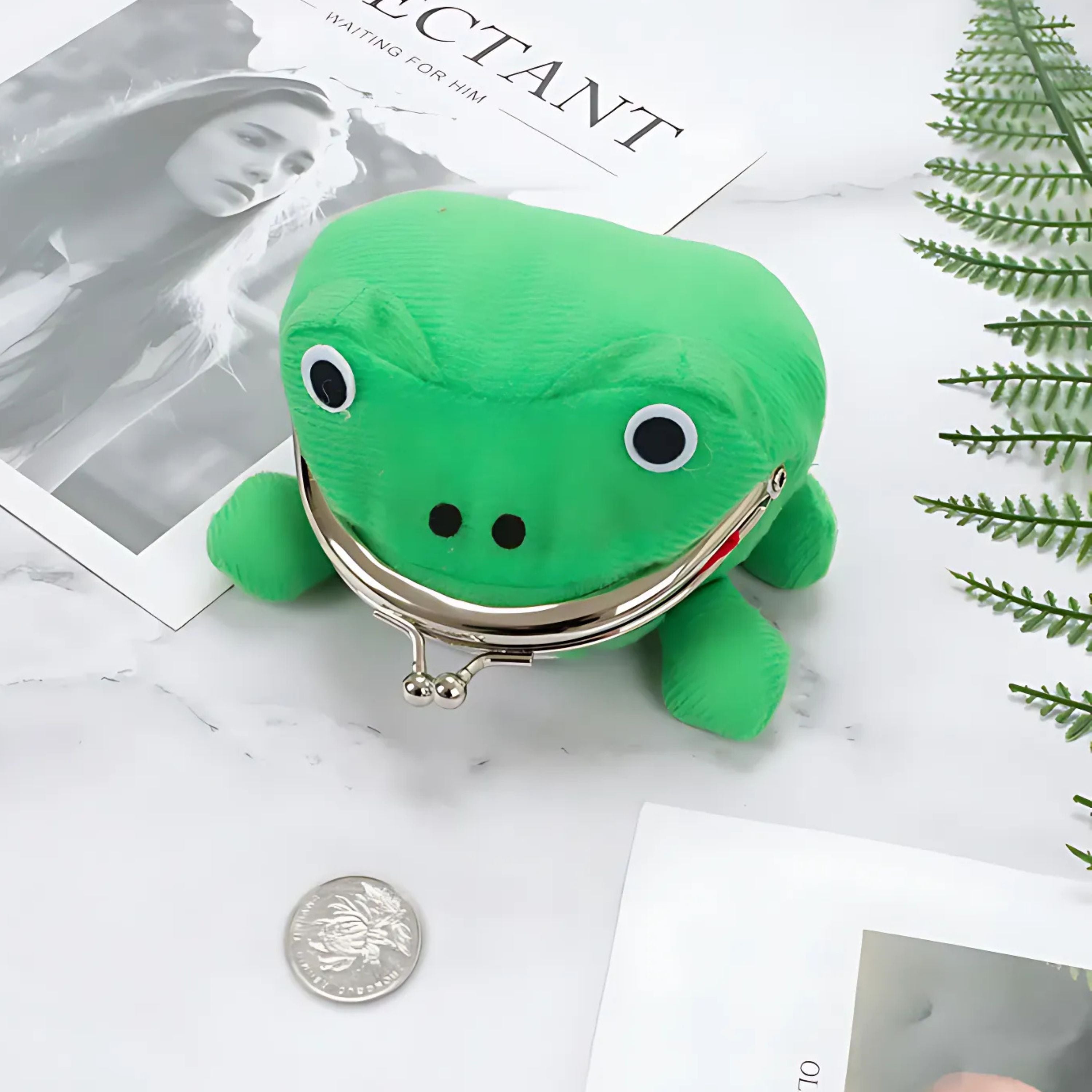 Kitcheniva Frog Coin Pouch - Small Cute Coin Wallet