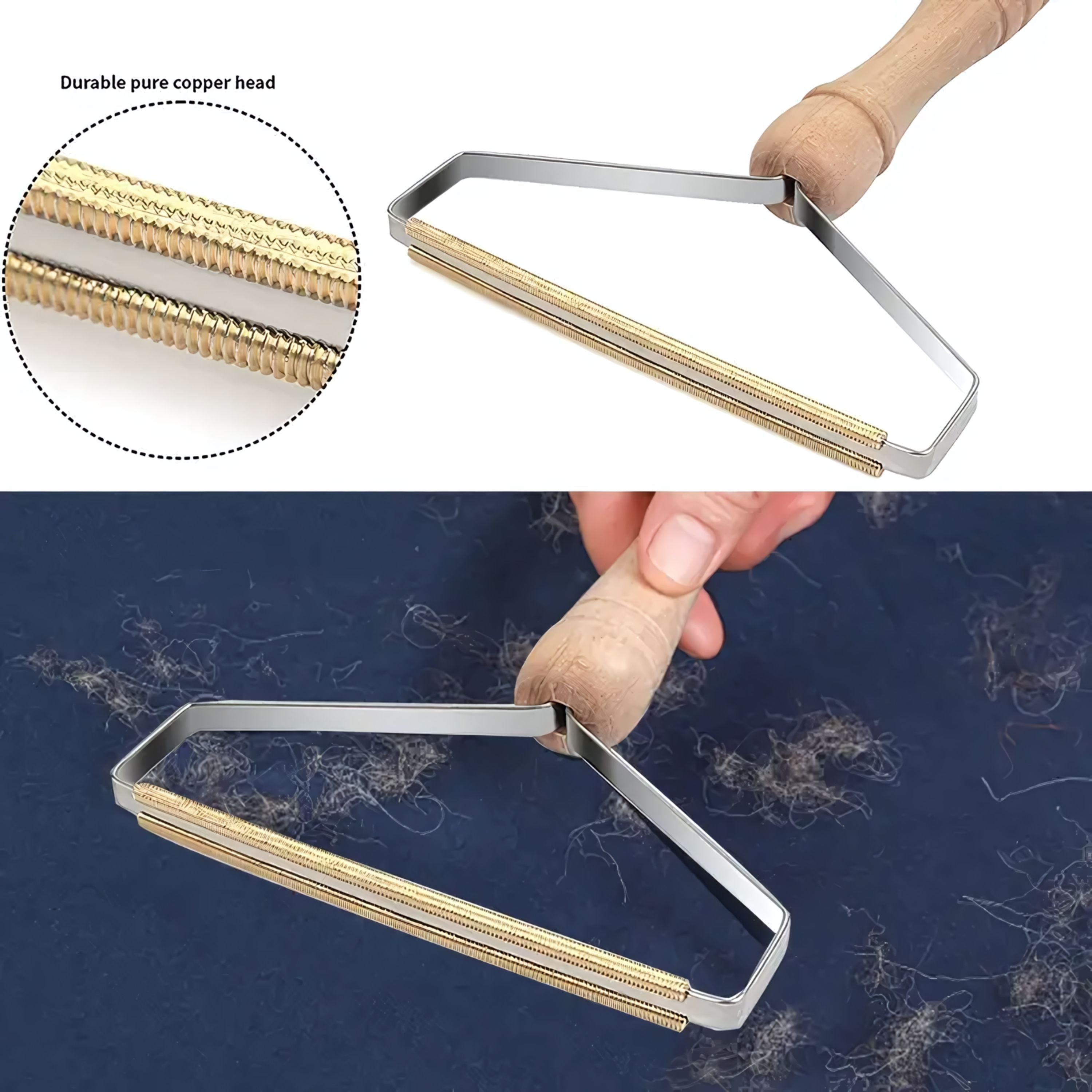 Kitcheniva Pet Hair Remover Set 3 Pcs - For Clothing, Car, Furniture & Carpet