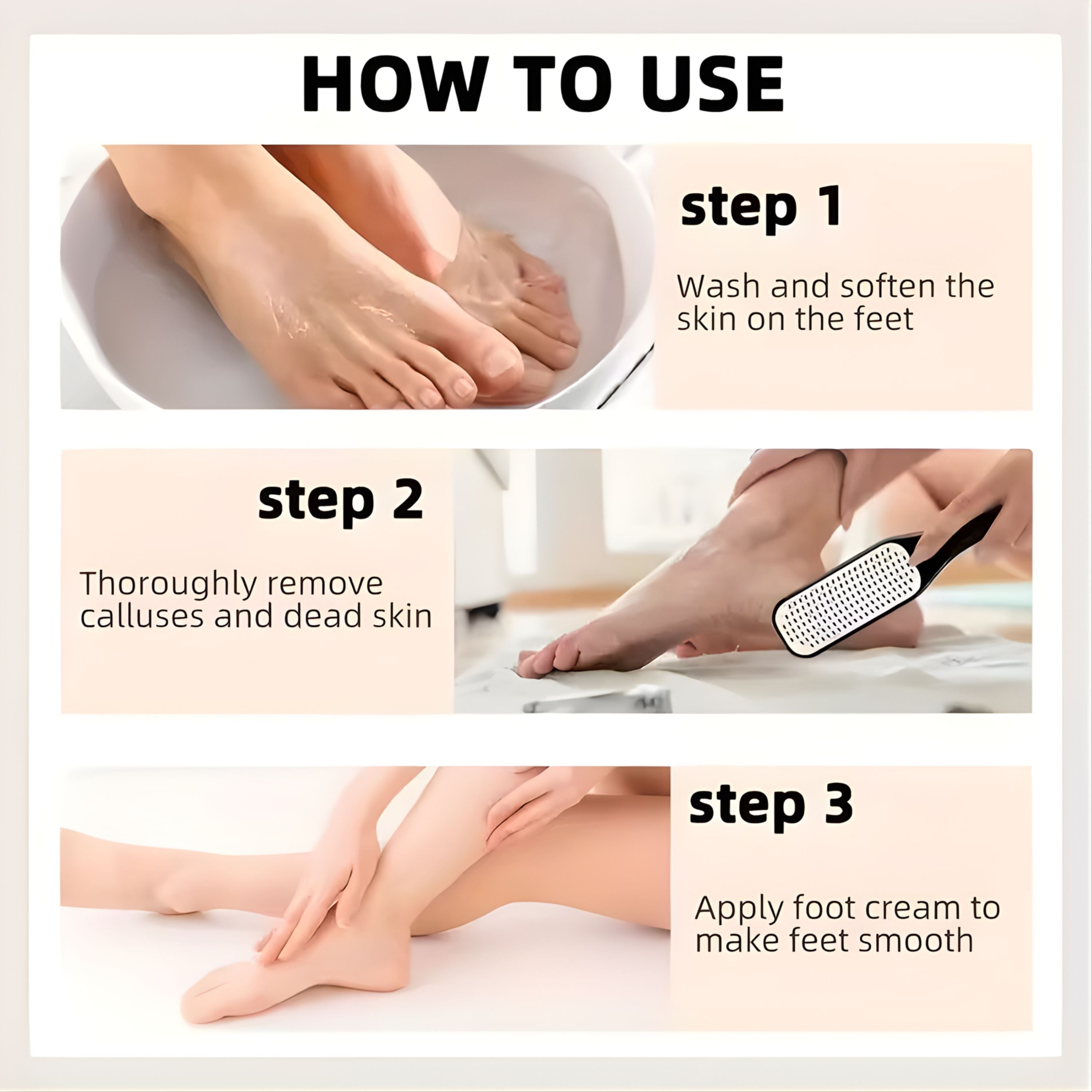 Kitcheniva 2 Pack Foot File Set - Callus Remover & Foot Scrubber