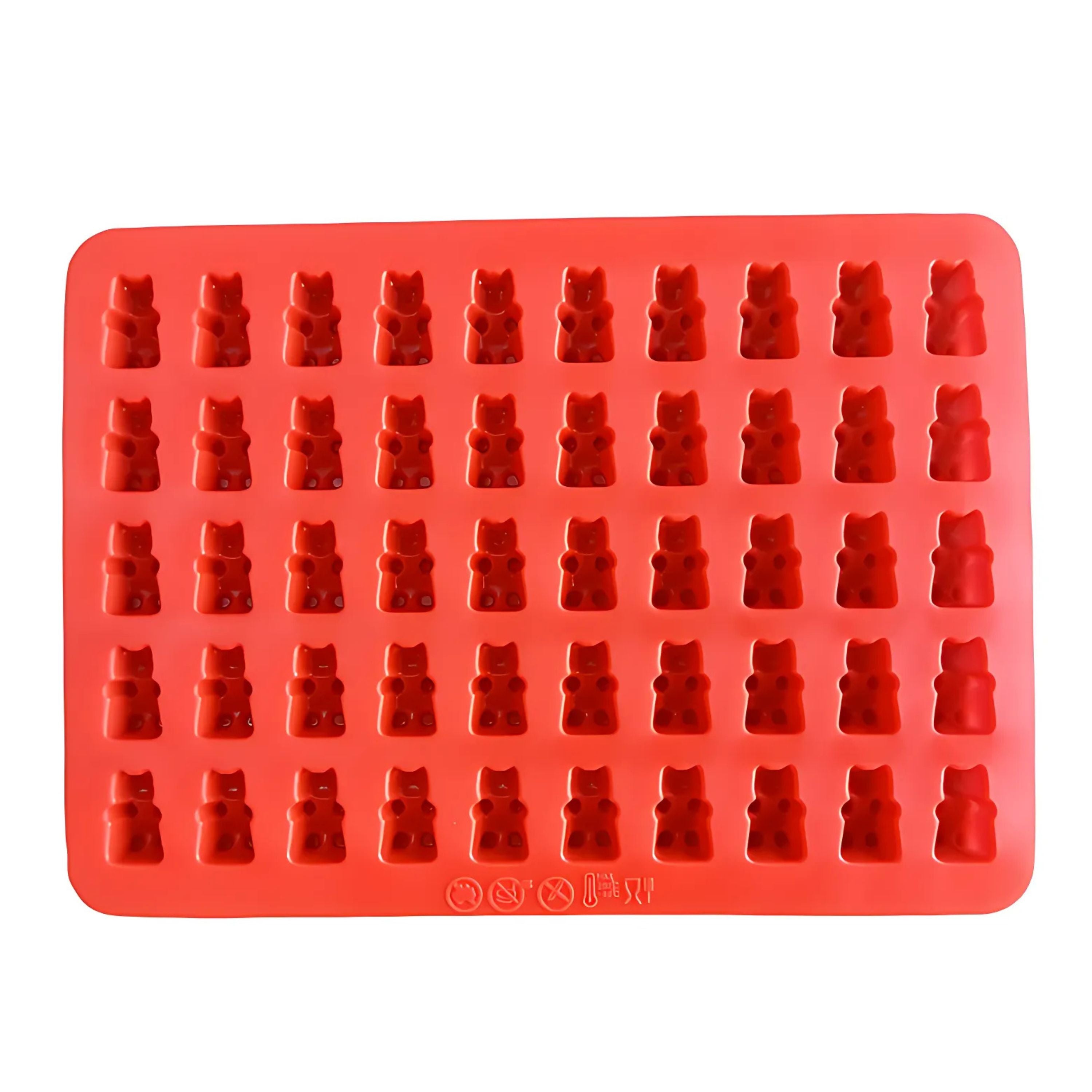 Kitcheniva Silicone Gummy Bear Mold with Dropper, 1 Pc Red