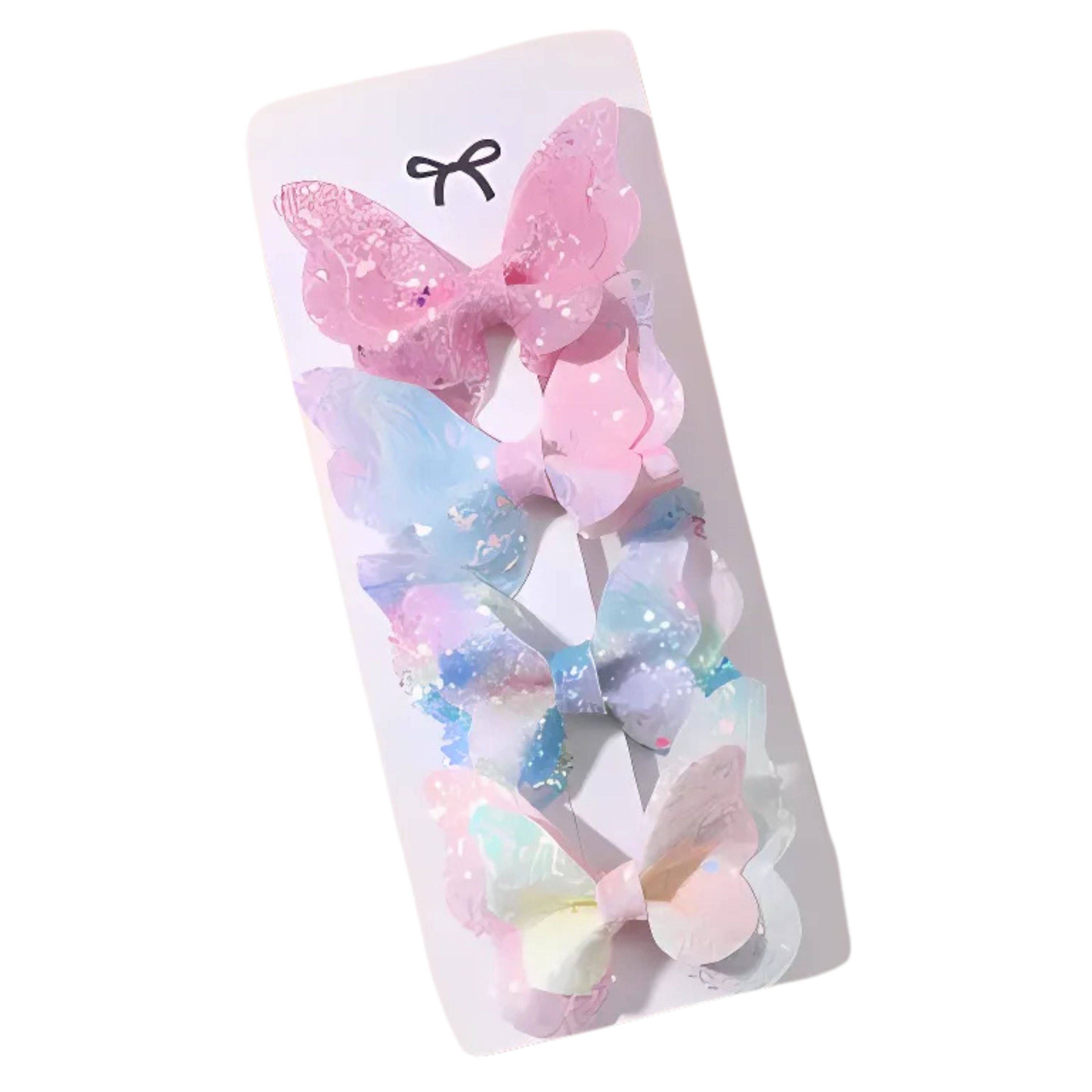 Kitcheniva Childrens Sequin Butterfly Hair Clips 4Pcs Multicolor