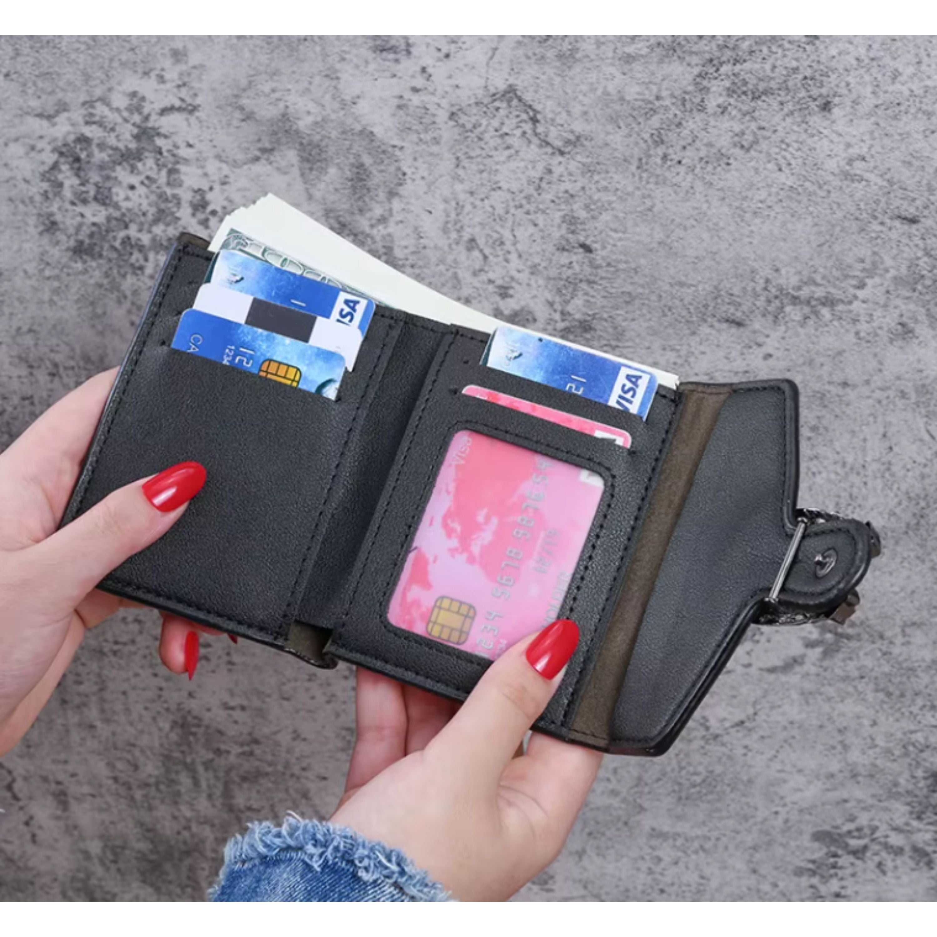 Kitcheniva Women's Modern Multifunctional Wallet, Green