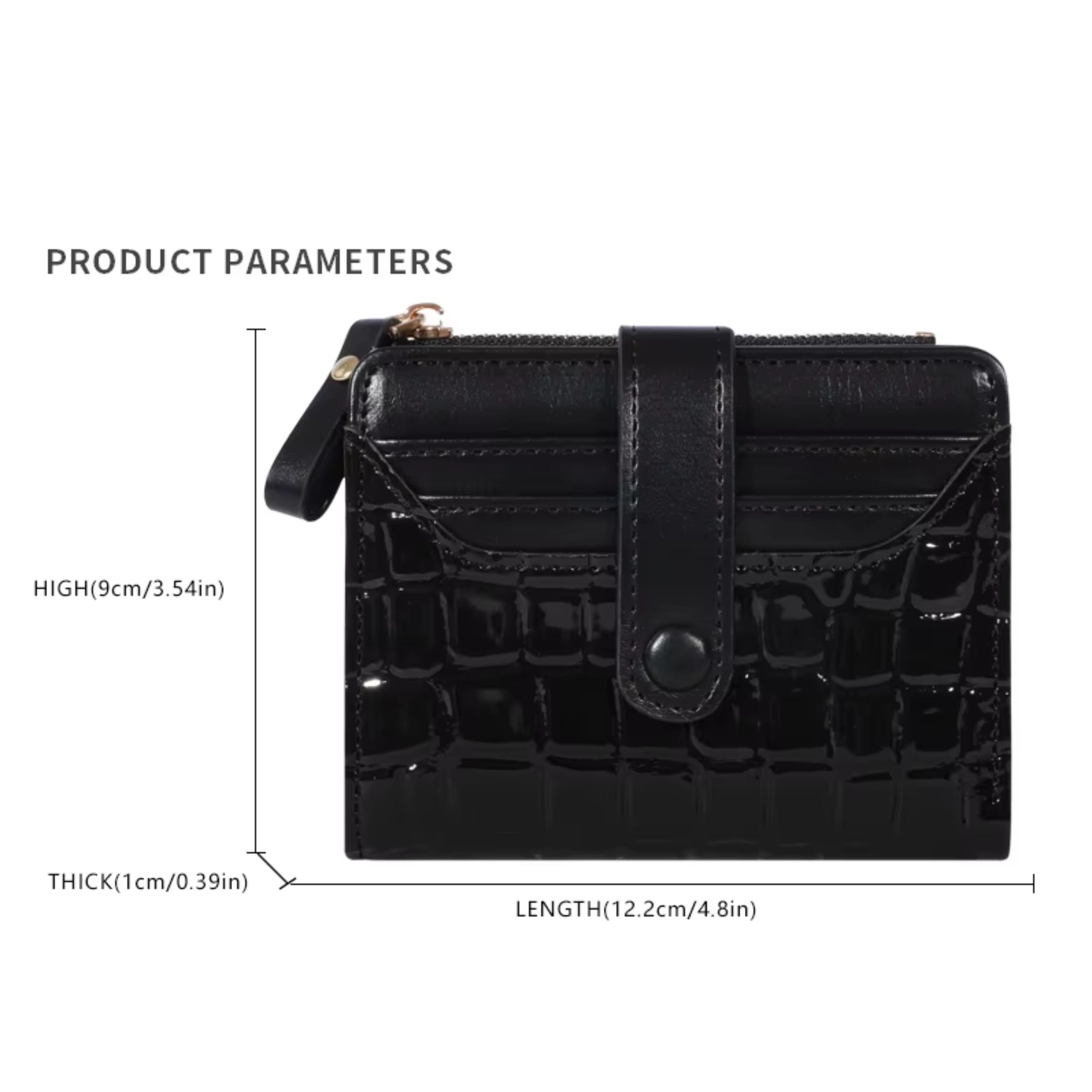 Kitcheniva Women's Crocodile Print Clutch Wallet, Black