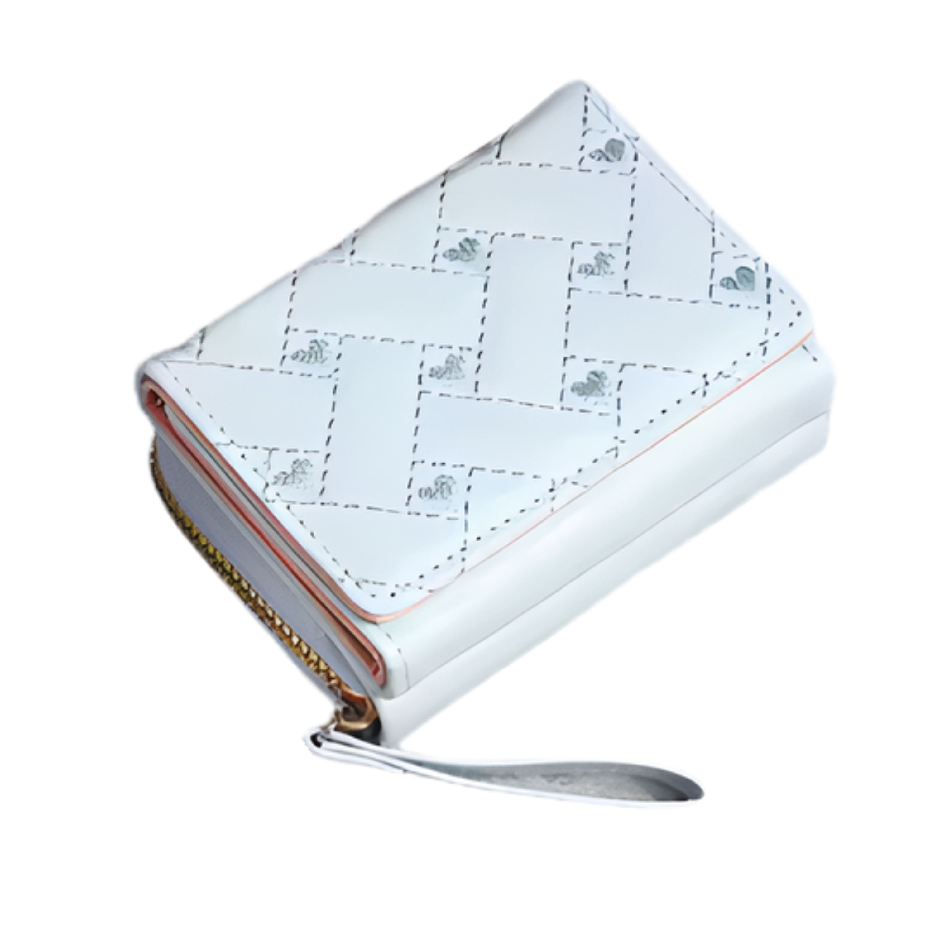 Kitcheniva Women's Heart Embroidered Wallet Blue