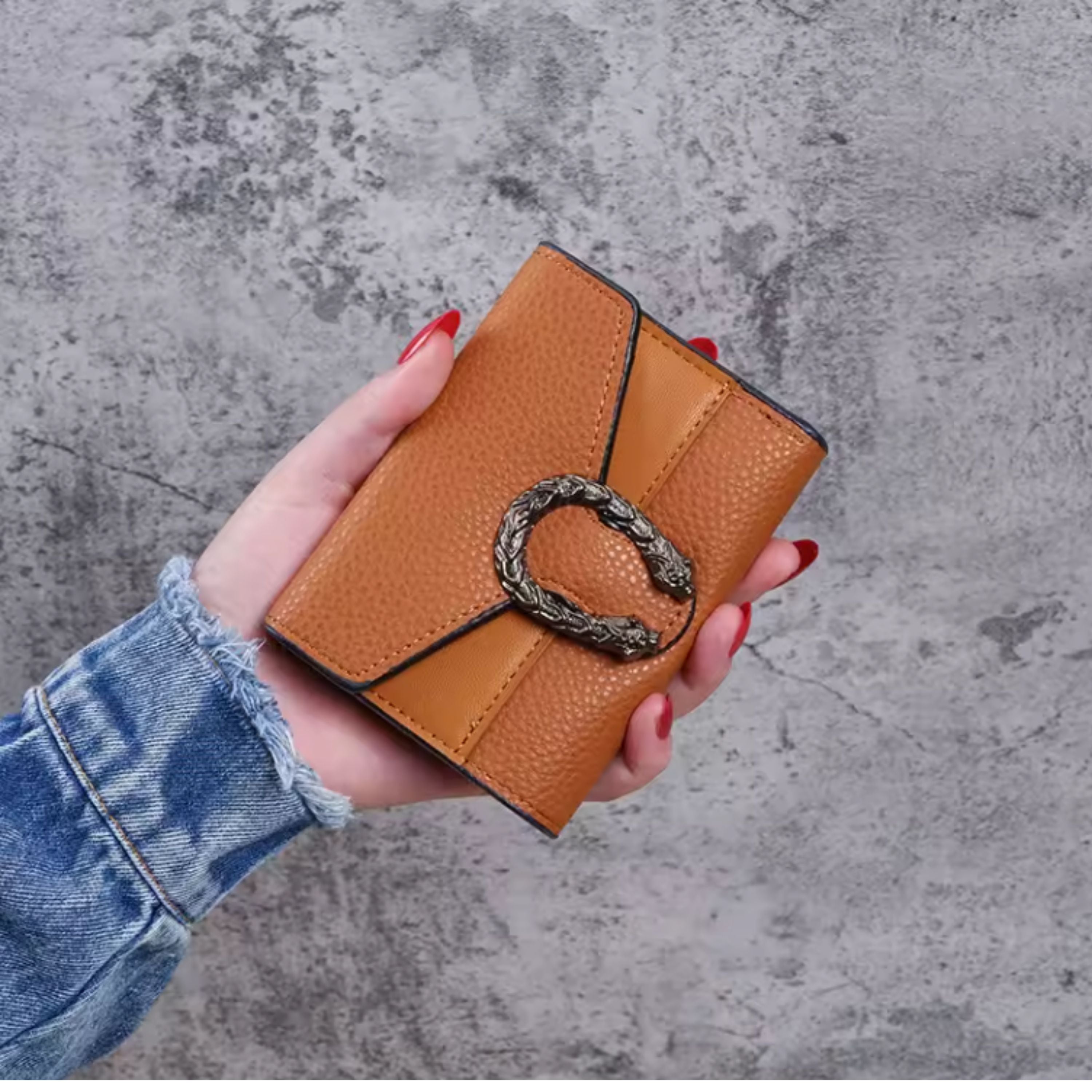 Kitcheniva Women's Modern Multifunctional Wallet, Brown