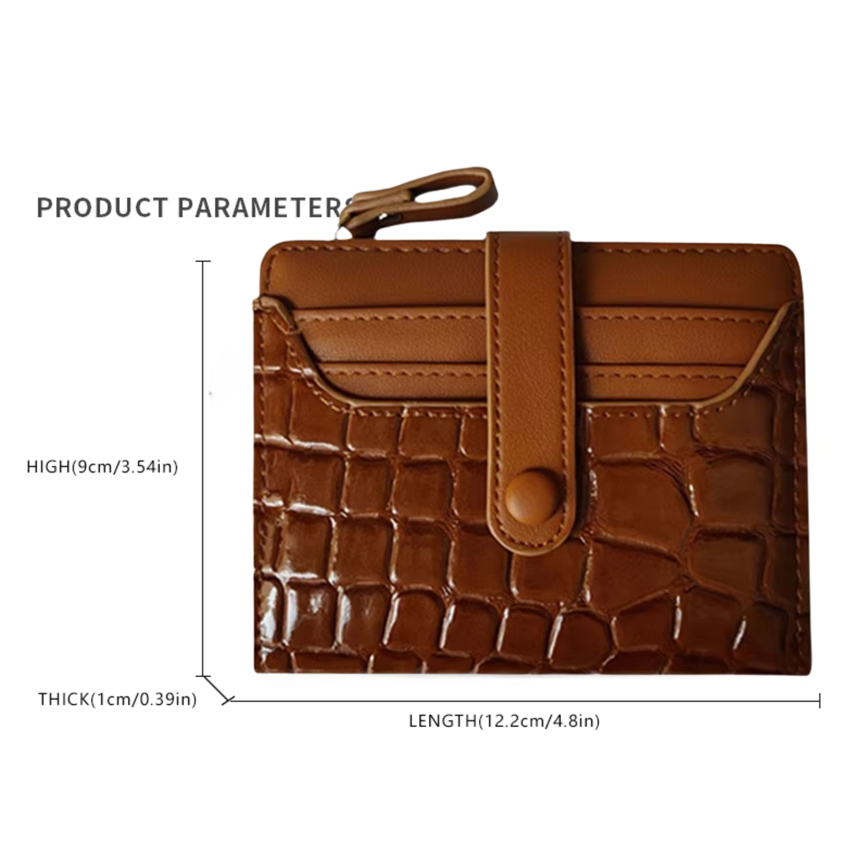 Kitcheniva Women's Crocodile Print Clutch Wallet, Brown