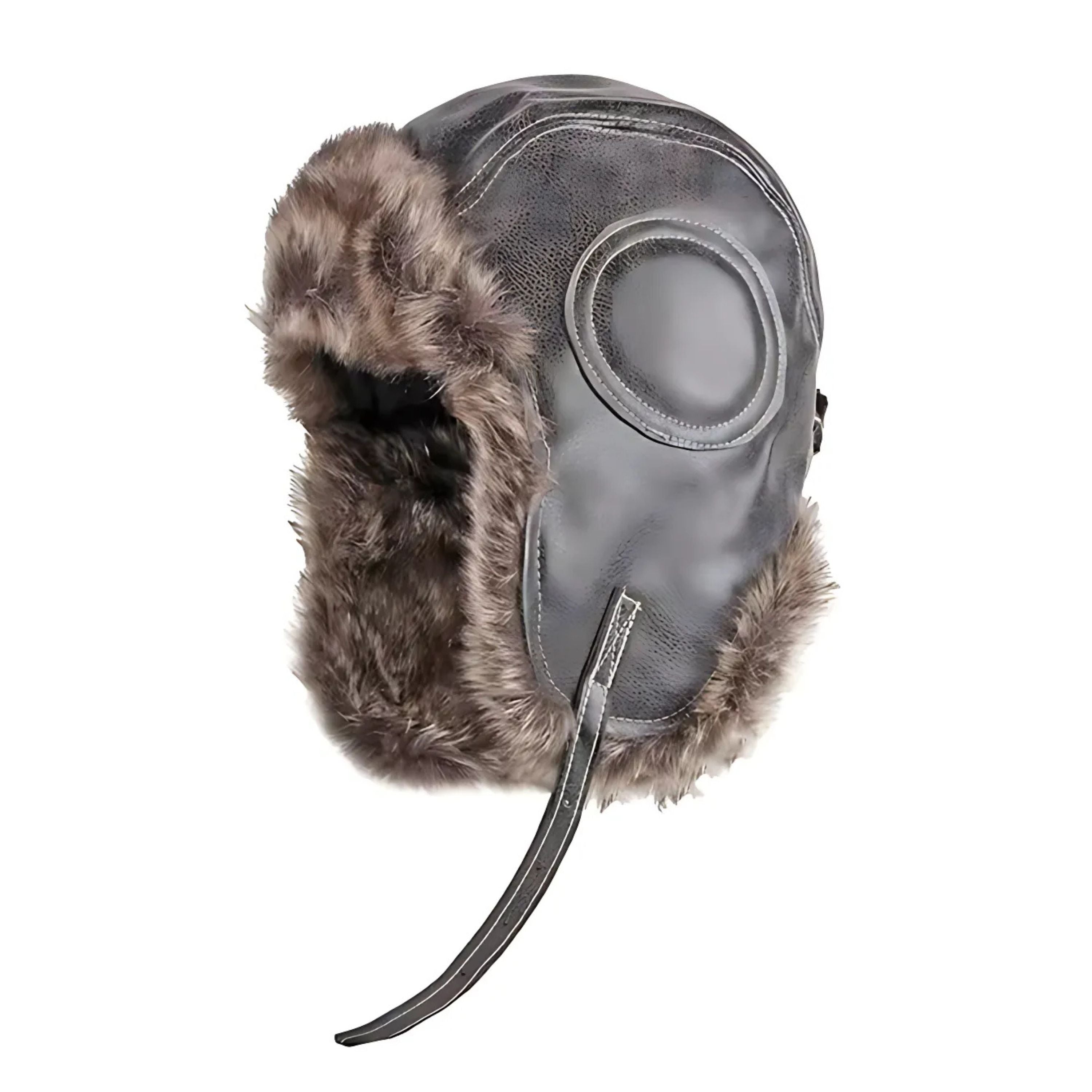 Kitcheniva Unisex Faux Fur Winter Trapper Hat with Ear Protection Brown