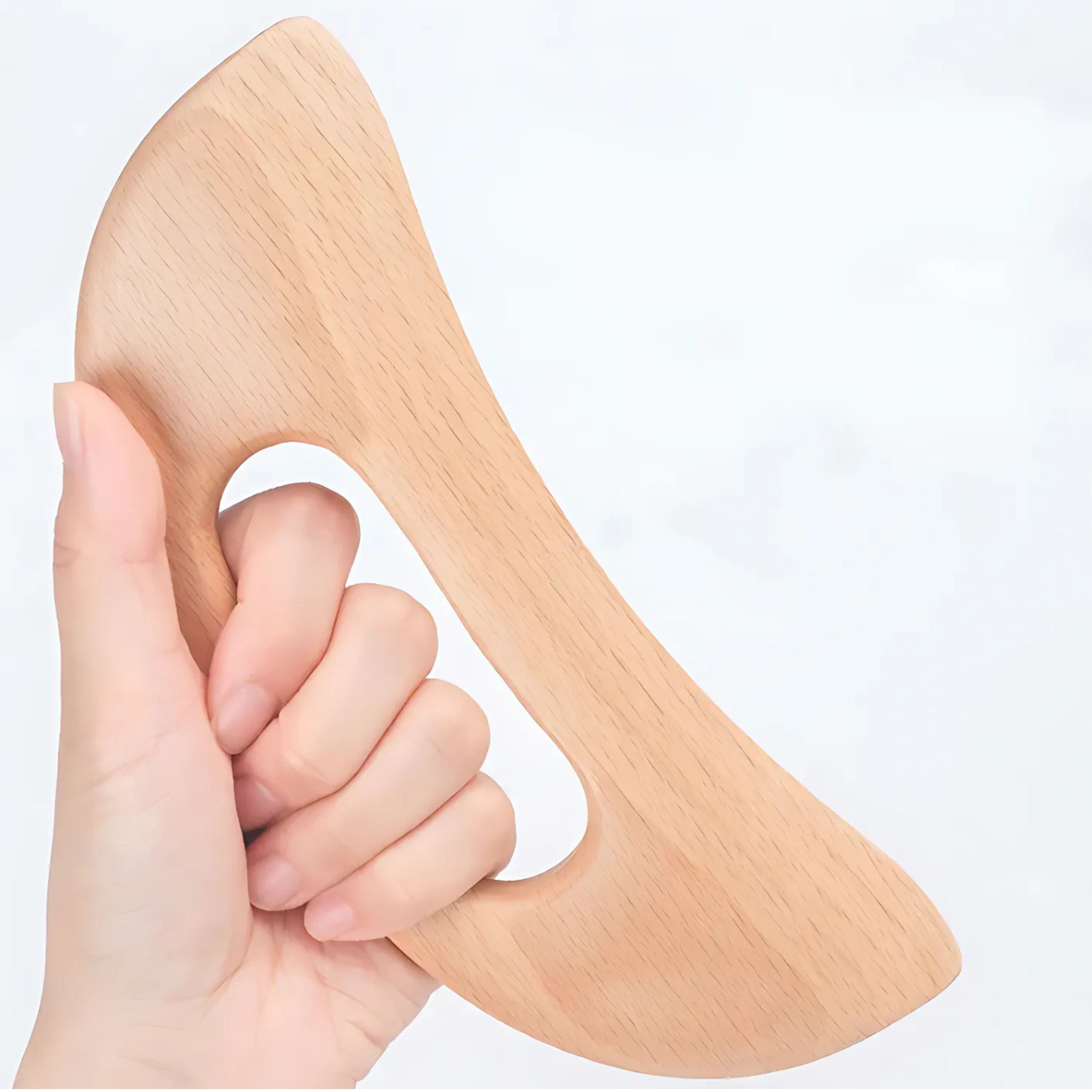 Kitcheniva Wooden Gua Sha Massage Tool – Large Body Scraper for Back, Neck, Legs & Arms, Improves Circulation & Lymphatic Drainage