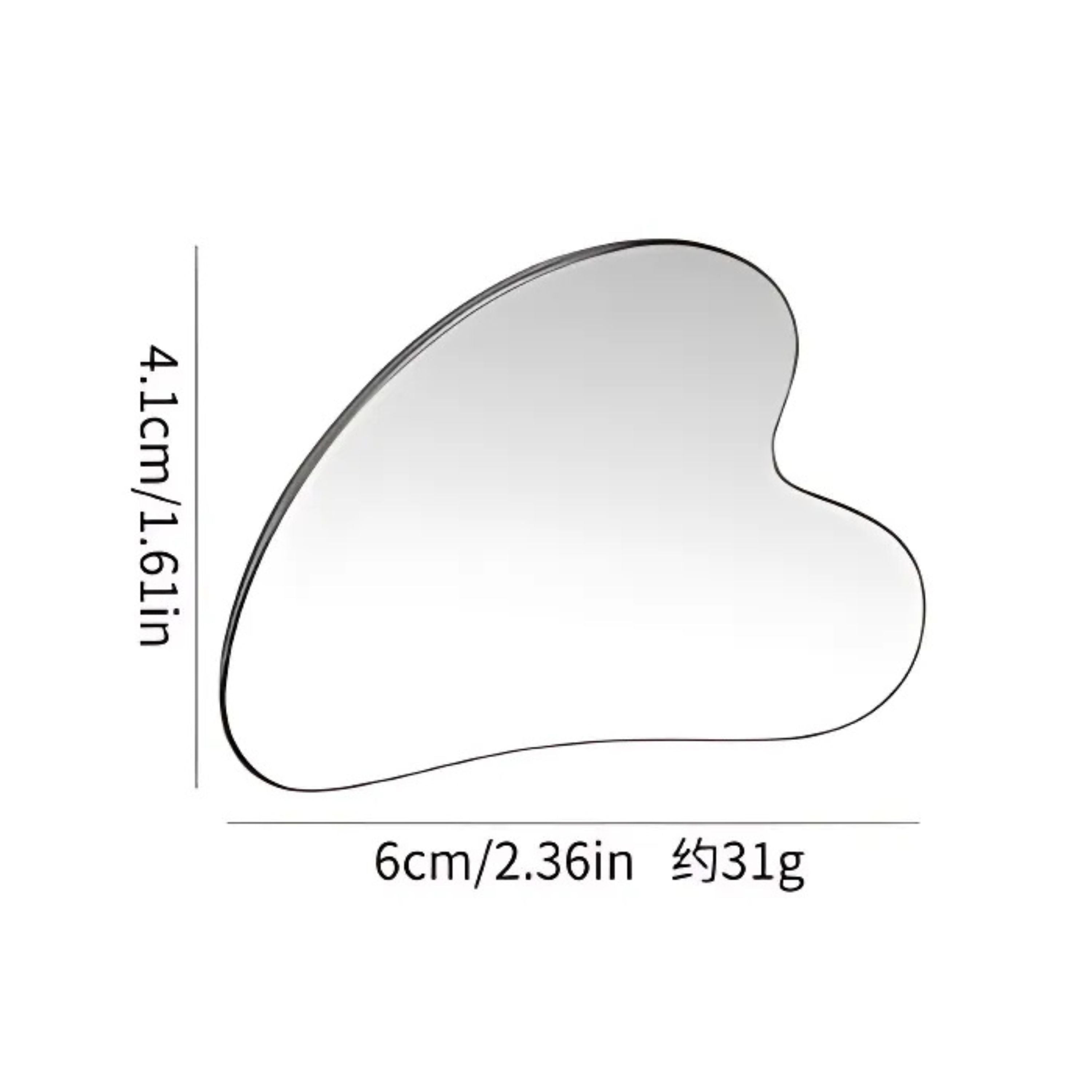 Kitcheniva Stainless Steel Gua Sha Facial Massage Tool – Face & Neck Beauty Tools for Lymphatic Drainage & Anti-Wrinkle Care