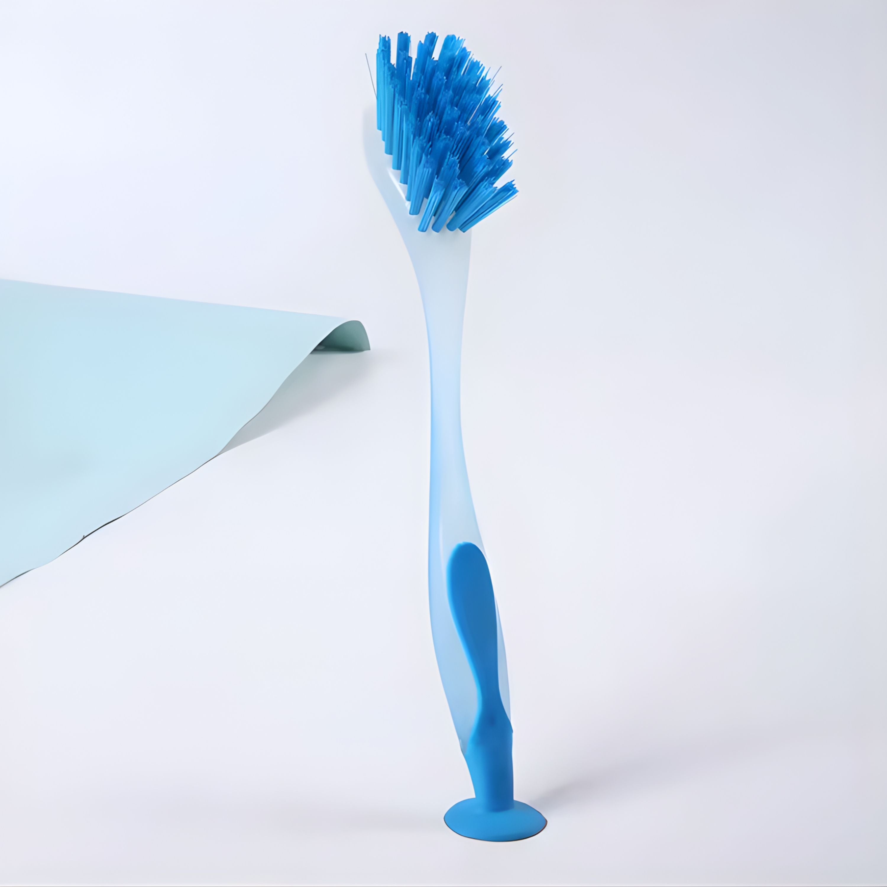 Kitcheniva Durable Dishwashing Brush with Suction Cups– Heavy-Duty Kitchen Scrubber for Pots, Pans, & Sink