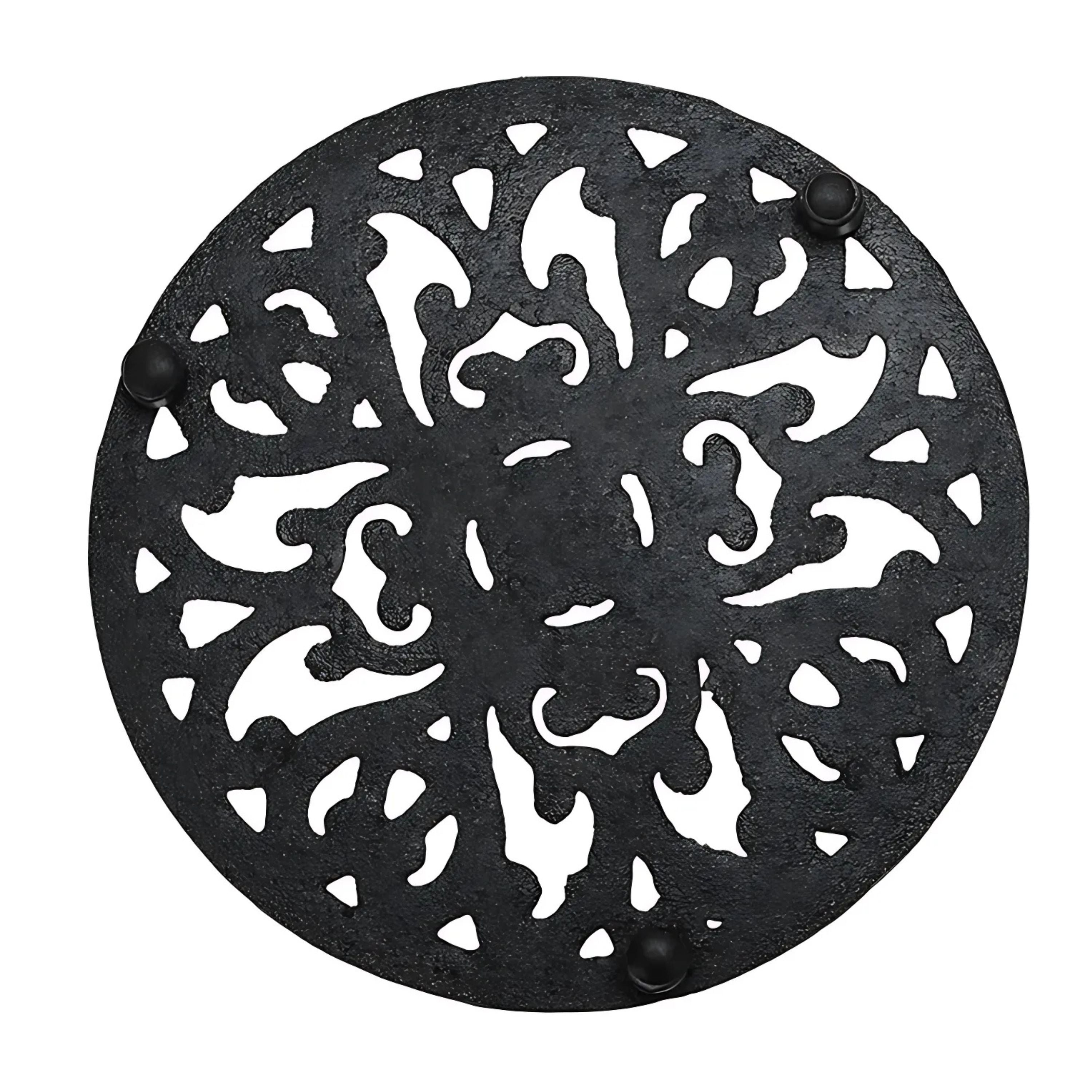 Kitcheniva Heavy Duty Cast Iron Trivet – Heat Resistant 6.7” Round Hot Pot & Pan Holder