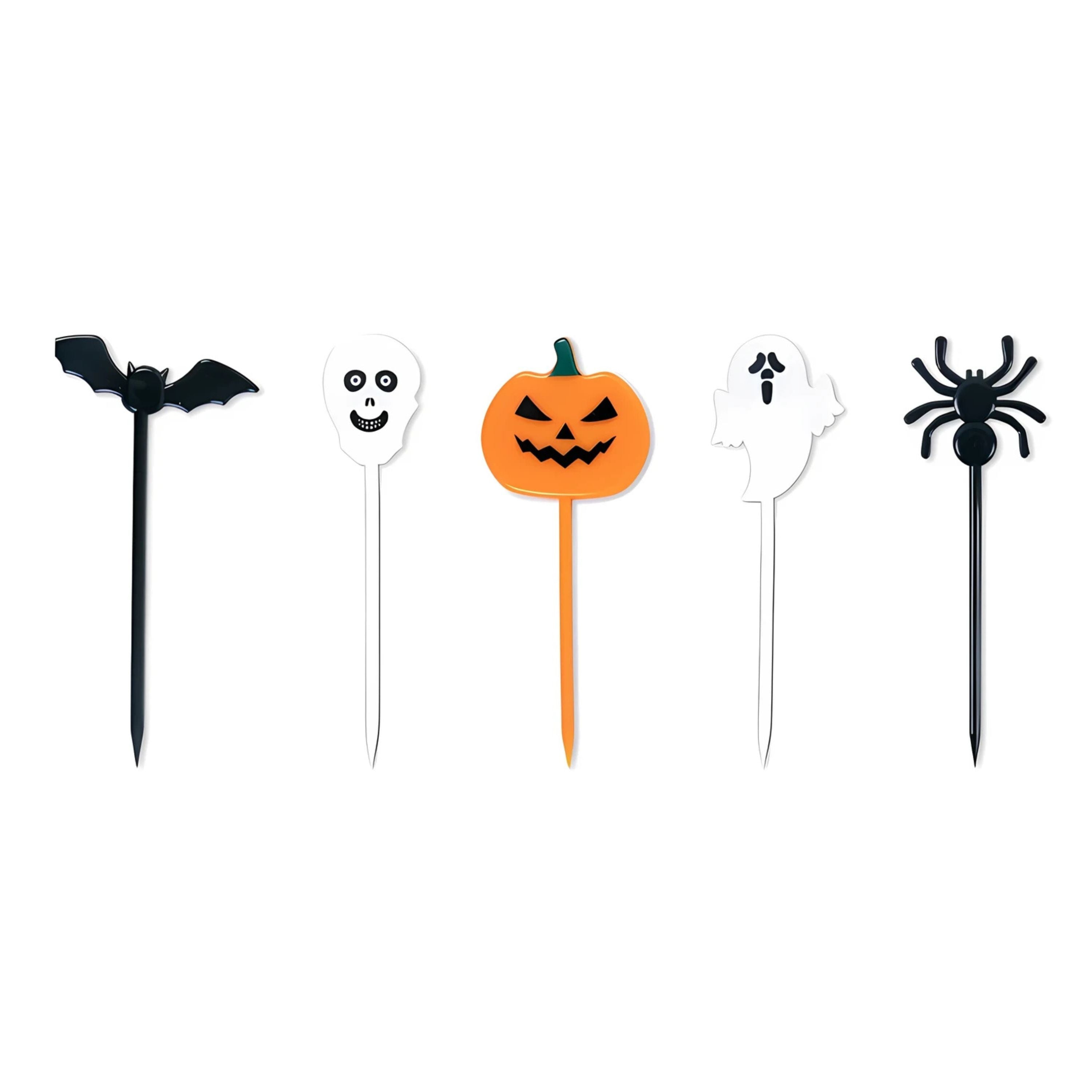 Kitcheniva Halloween Party Toothpicks – Decorative Cupcake, Appetizer & Cocktail Picks