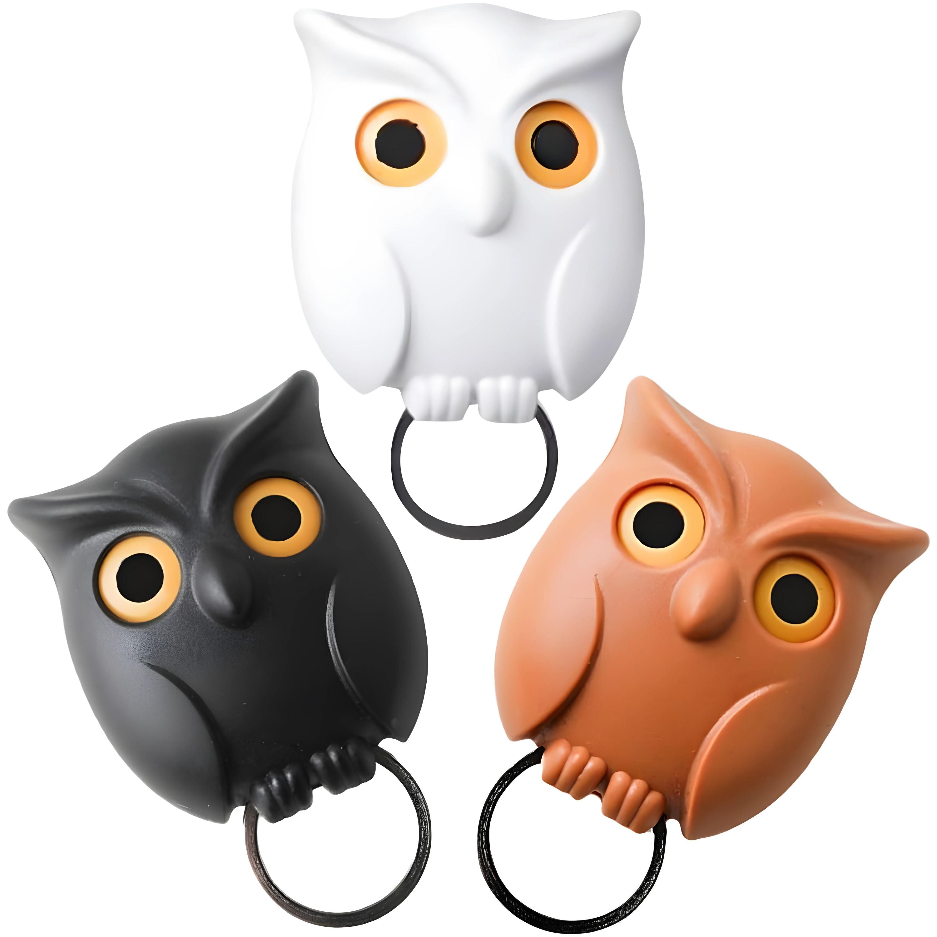 Kitcheniva Creative Owl Key Hanger Hook Set 3 Pcs