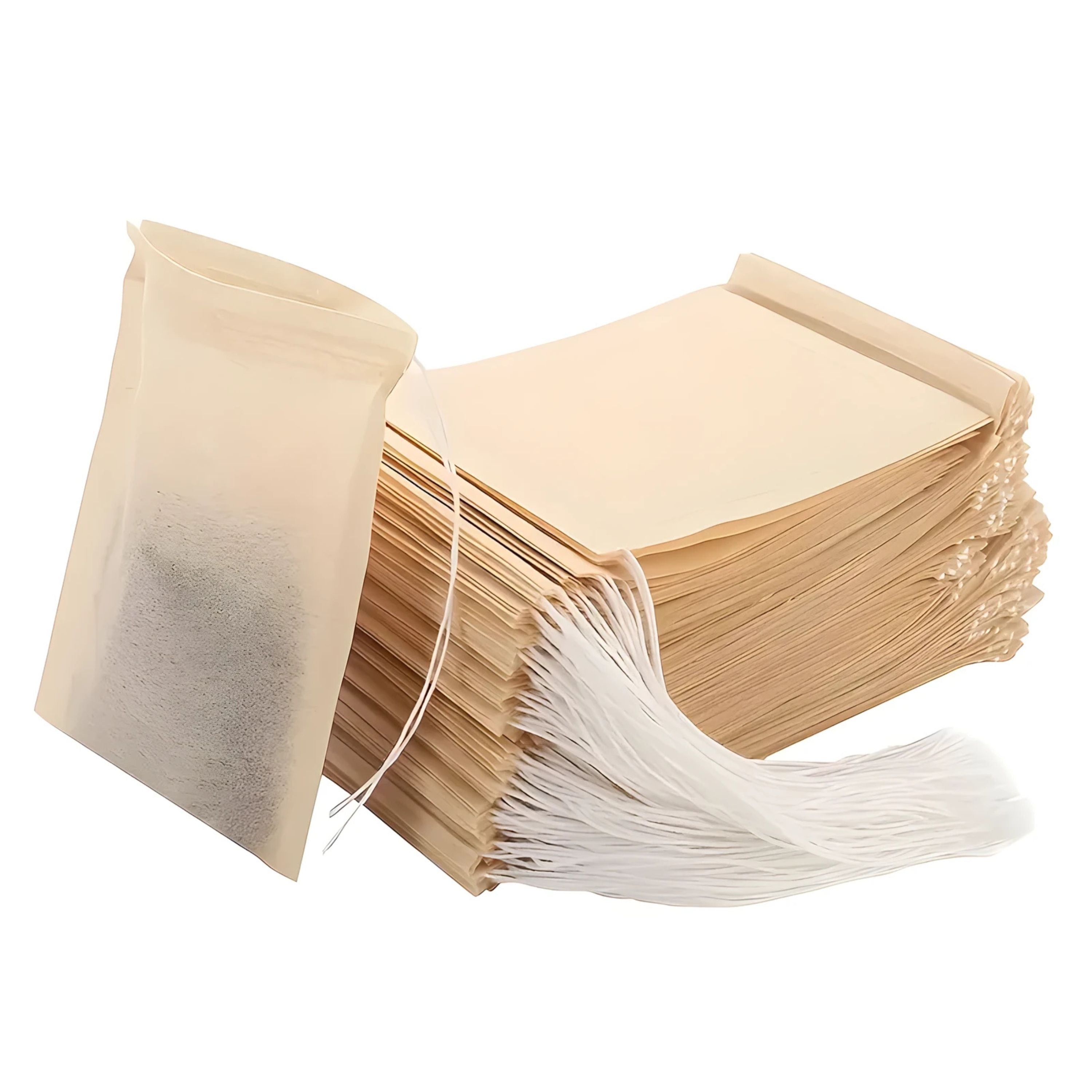 Kitcheniva Unbleached Disposable Tea Infuser Bags 100 Pcs, 2.75” x 3.54”